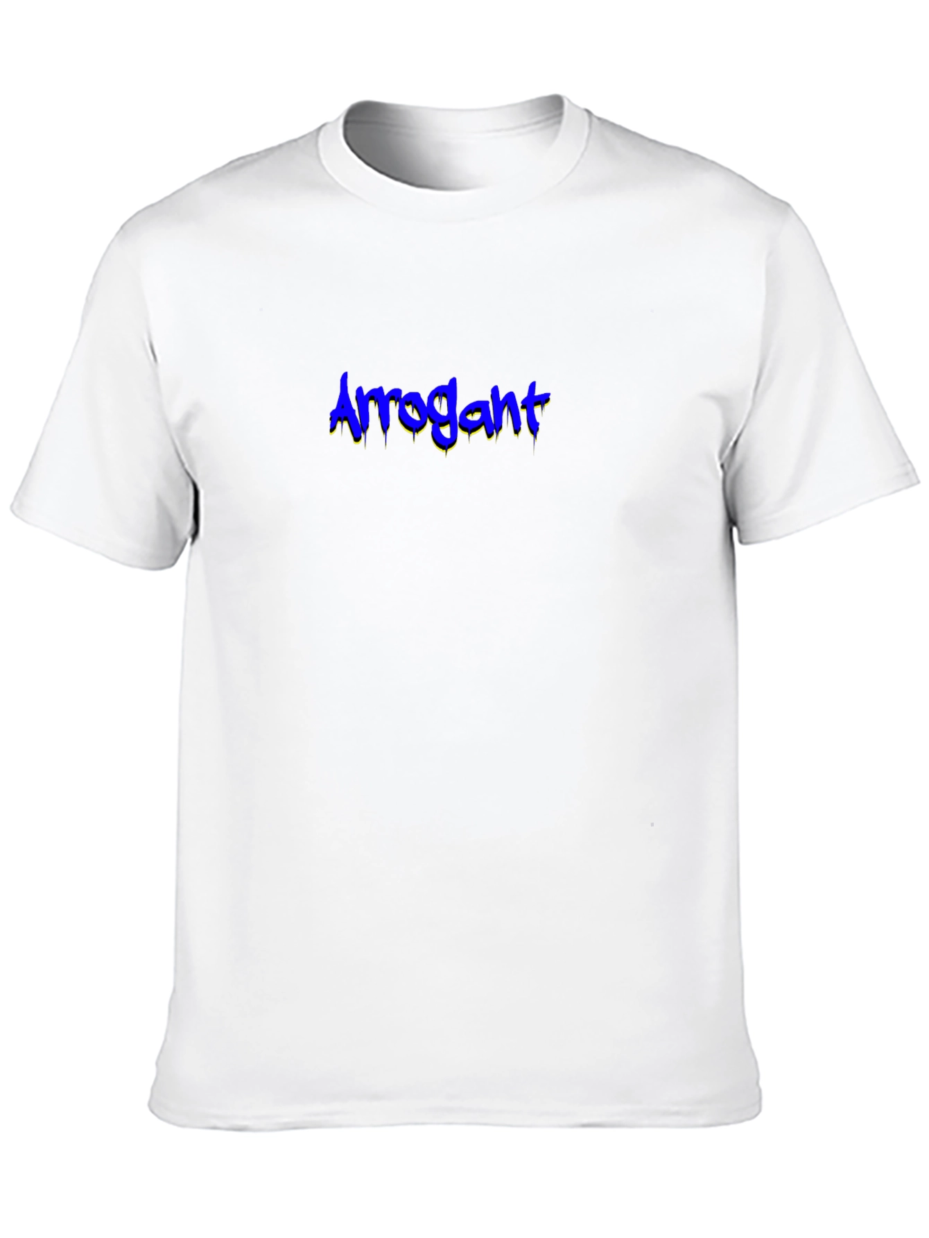 Arrogant Graphic Tee - Black Cotton Blend