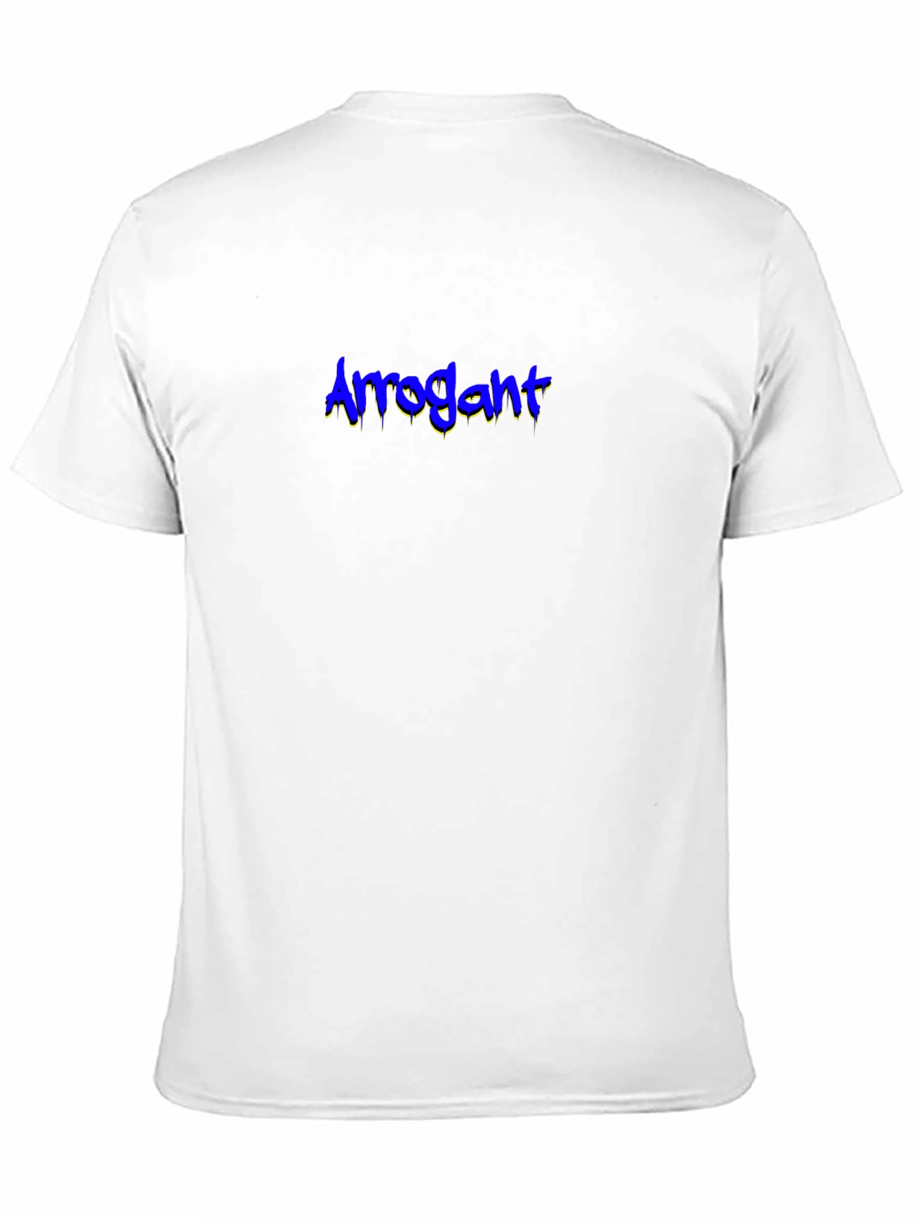 Arrogant Graphic Tee - Black Cotton Blend