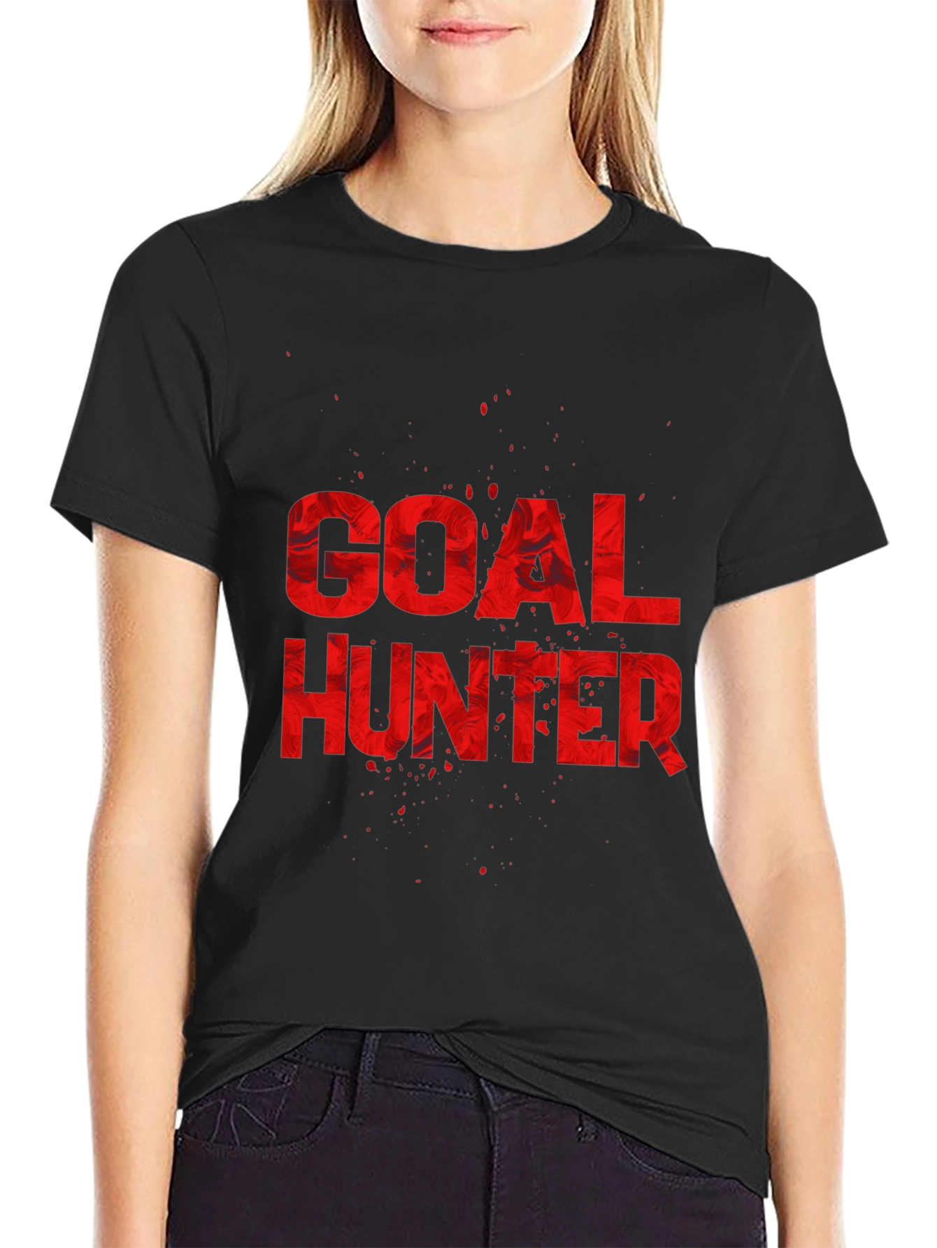 Goal Hunter Graphic T-Shirt - Black