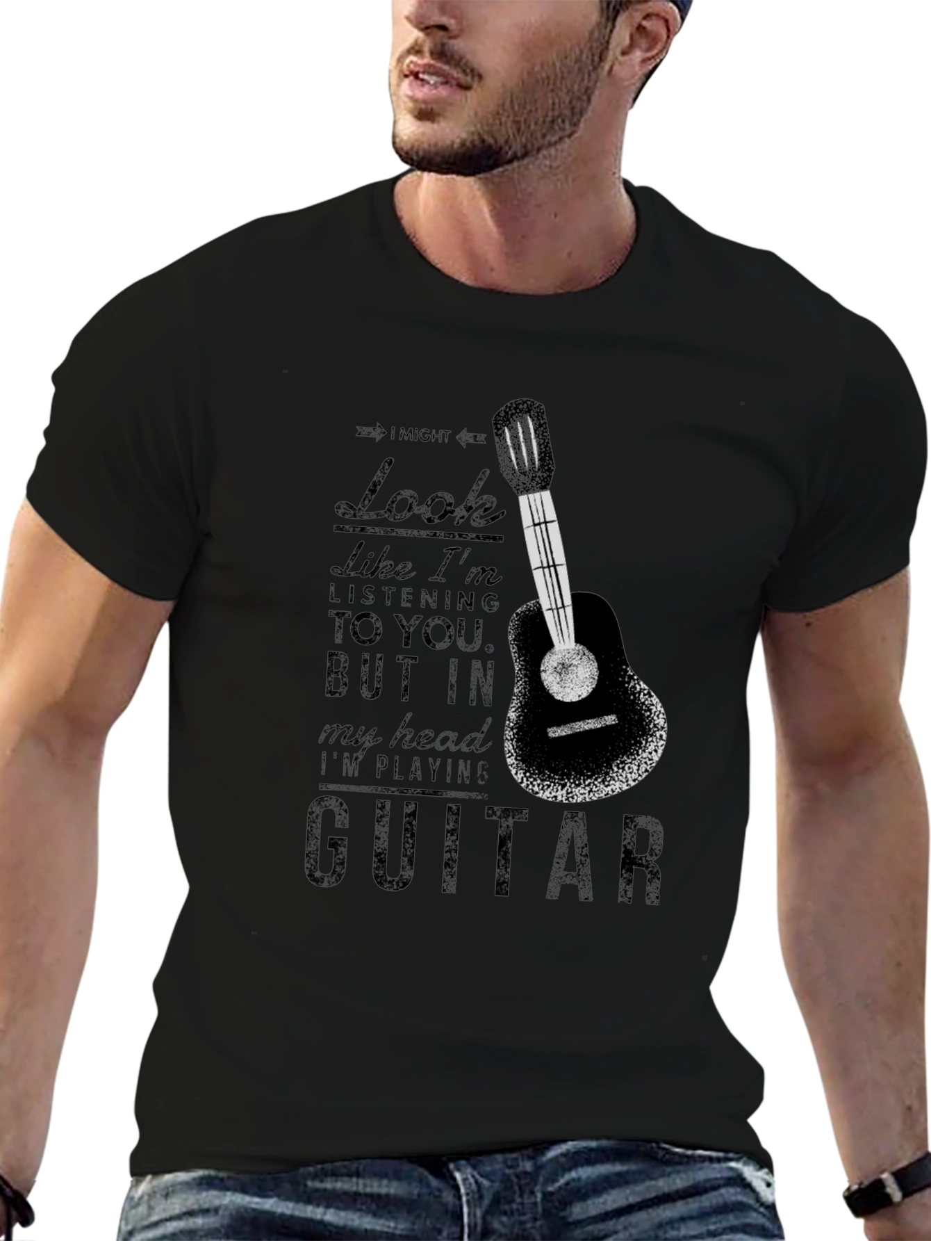Guitar Player T-Shirt - In My Head Tee