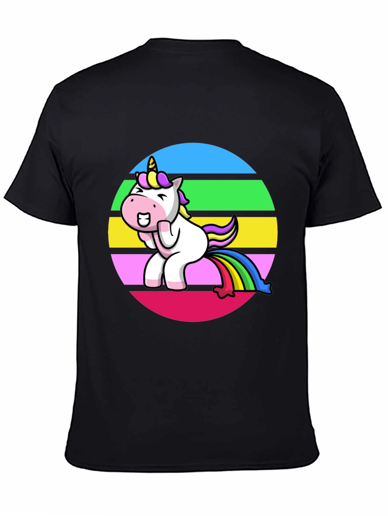 Unicorn Rainbow Humor Graphic Tee
