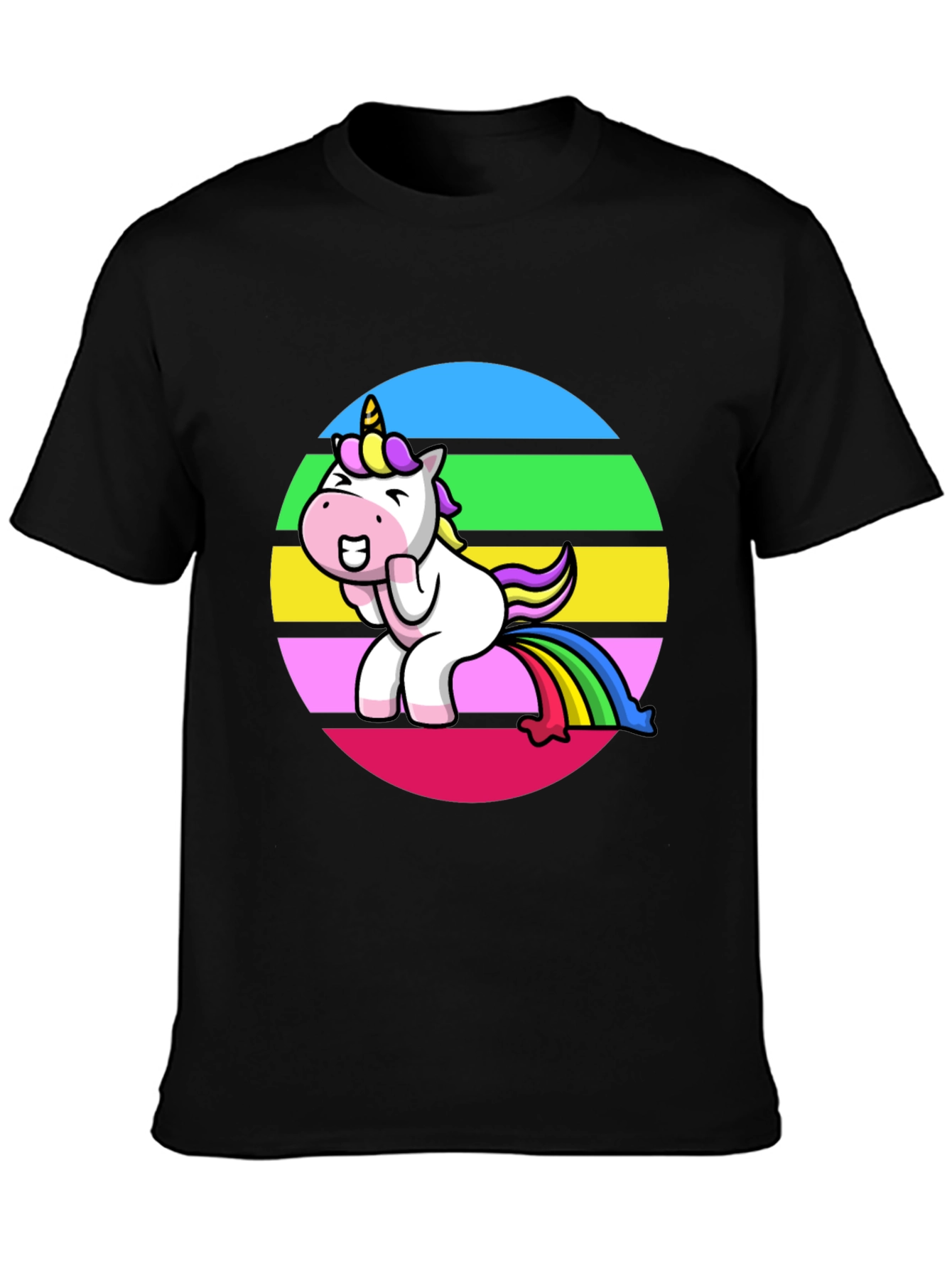 Unicorn Rainbow Humor Graphic Tee
