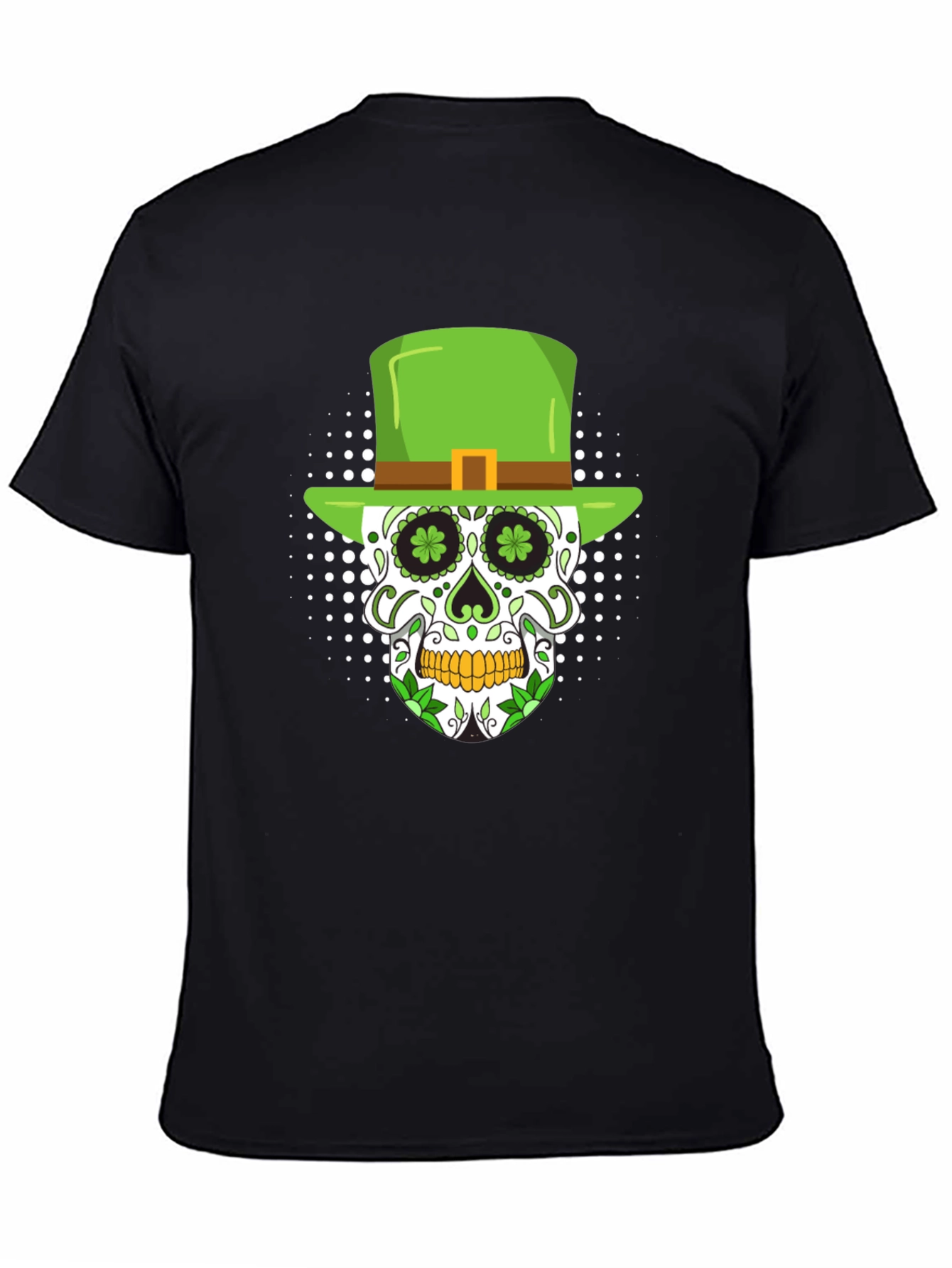 St. Patricks Day Skull Graphic T-Shirt