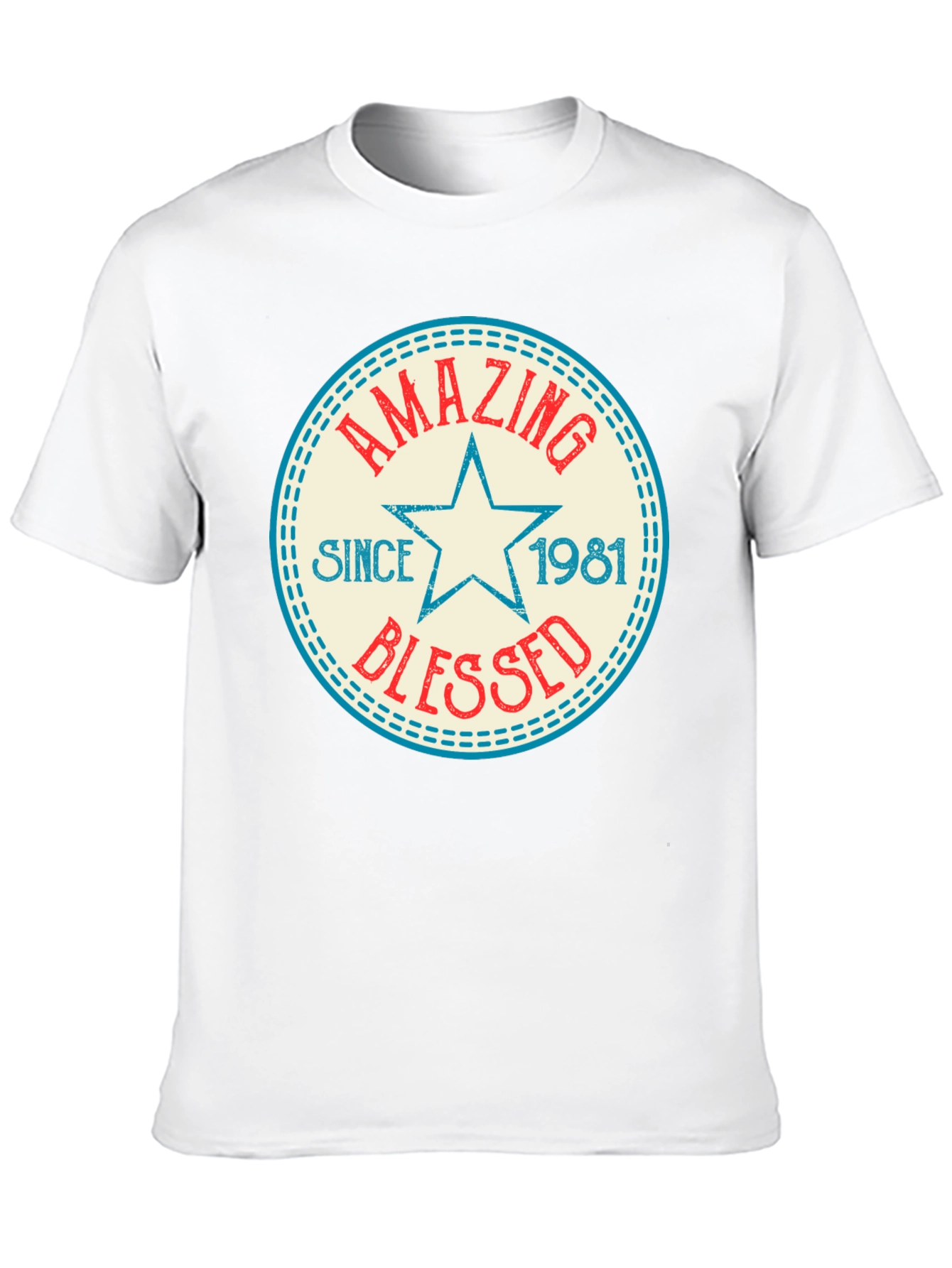 Amazing Since 1981 Black Graphic T-Shirt