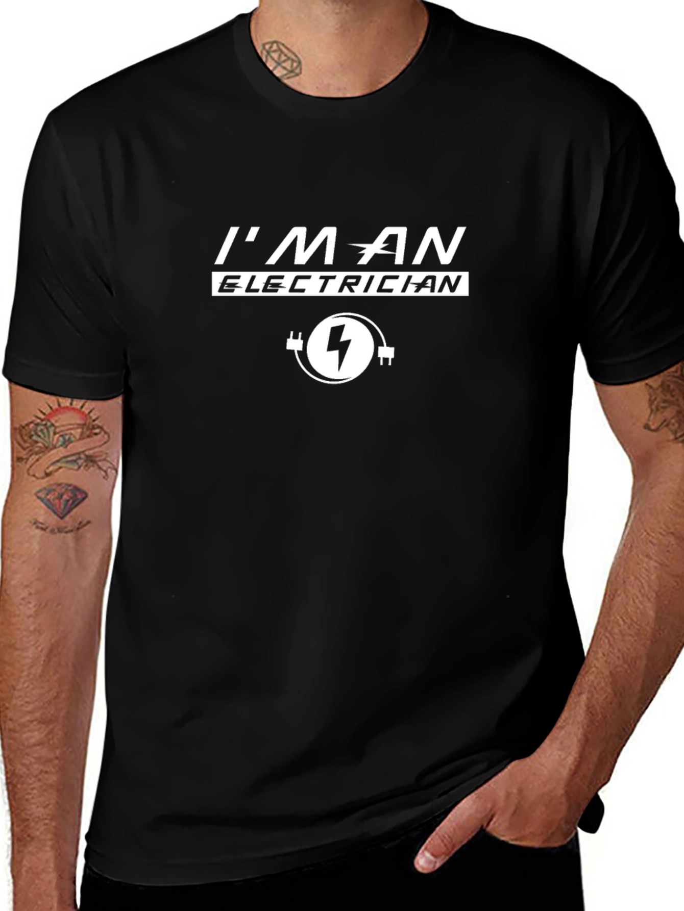 Im an Electrician T-Shirt - Black
