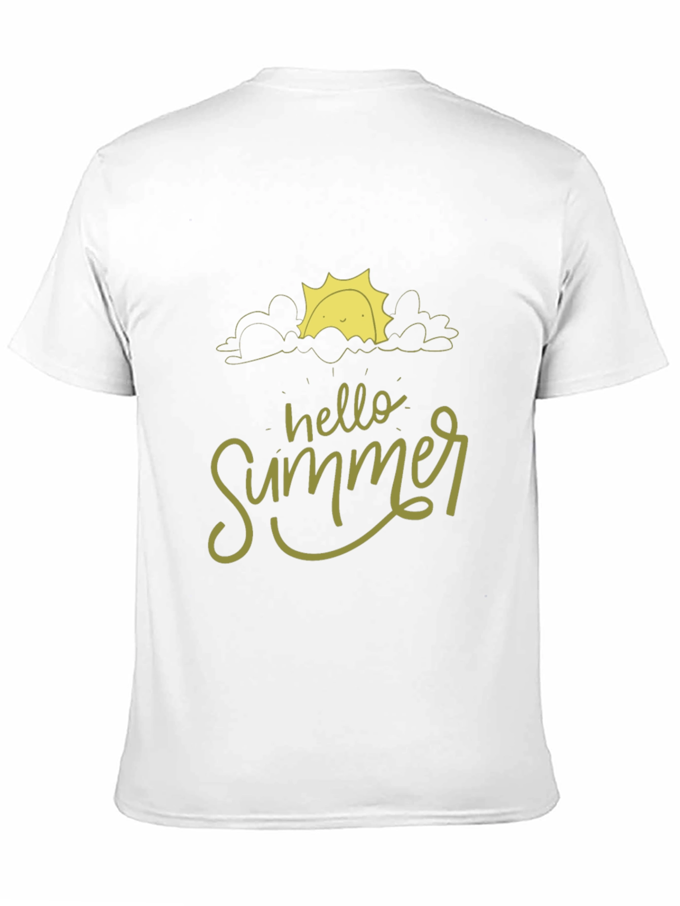 Hello Summer Black T-Shirt - Trendy Graphic Tee