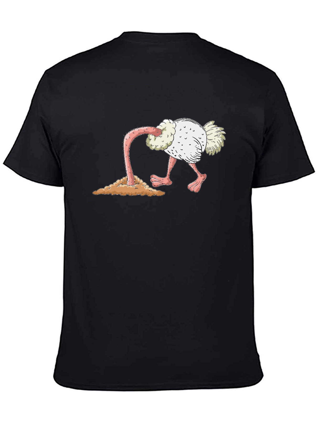 Ostrich Head in Sand Graphic Tee