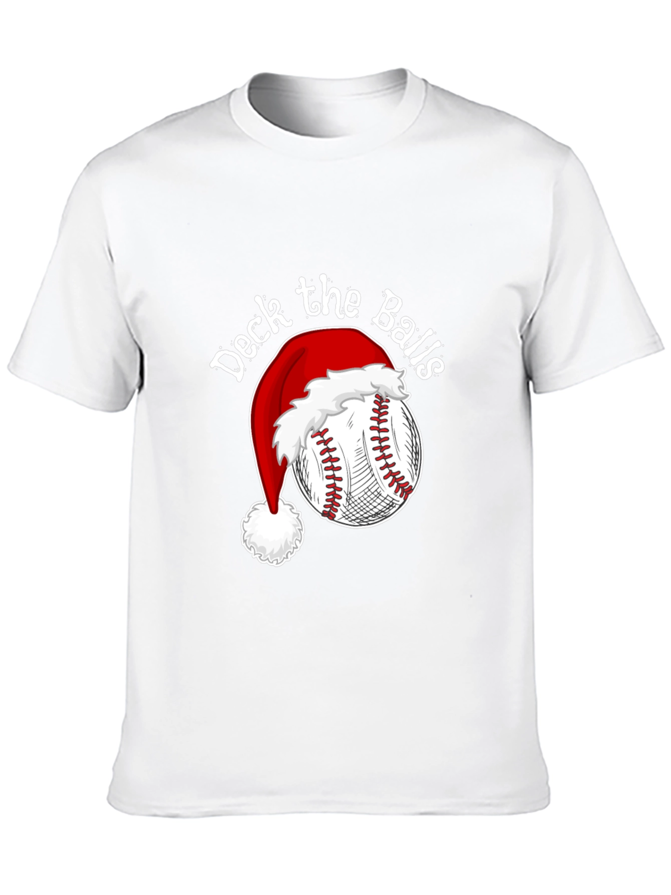 Deck the Balls Baseball Christmas T-Shirt