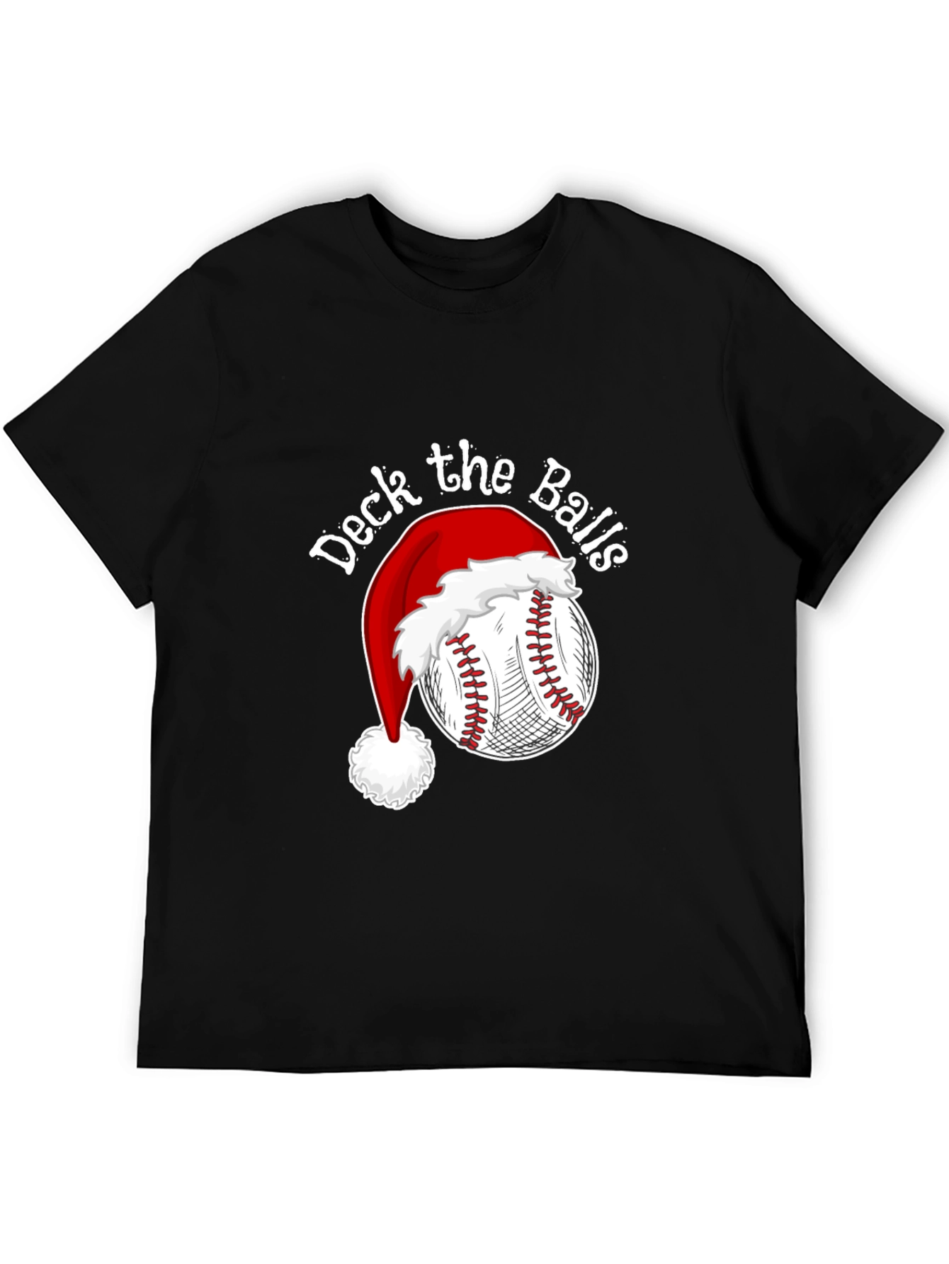 Deck the Balls Baseball Christmas T-Shirt