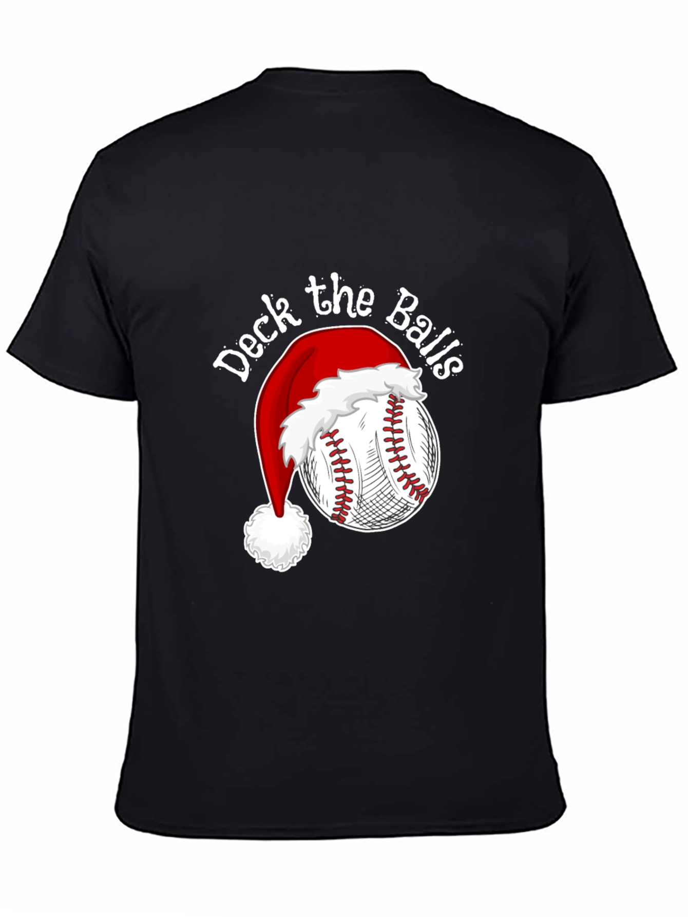 Deck the Balls Baseball Christmas T-Shirt