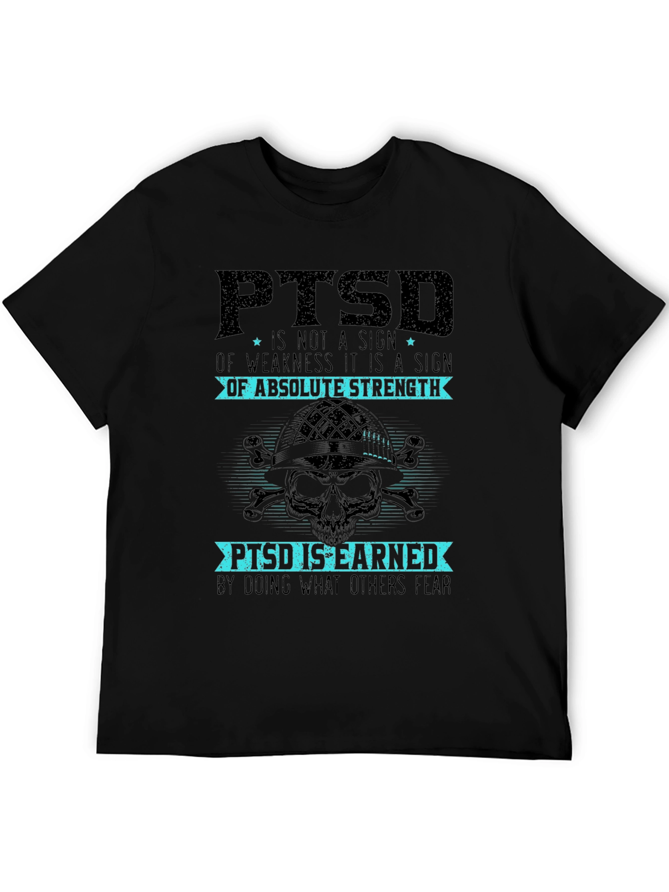 PTSD Absolute Strength Graphic Tee - Military Inspired