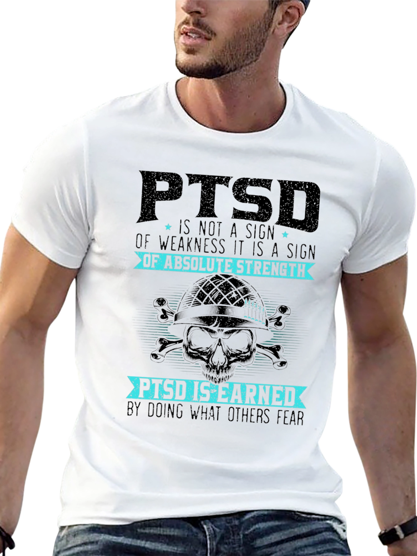 PTSD Absolute Strength Graphic Tee - Military Inspired