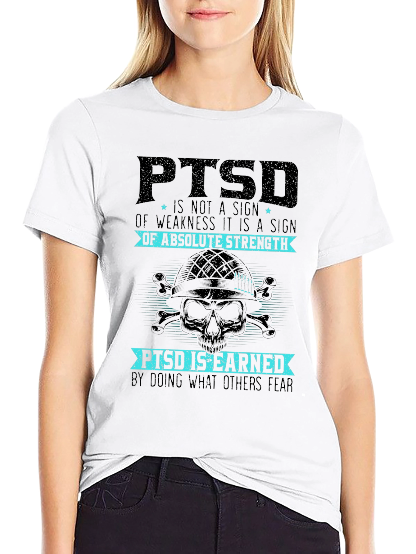 PTSD Absolute Strength Graphic Tee - Military Inspired
