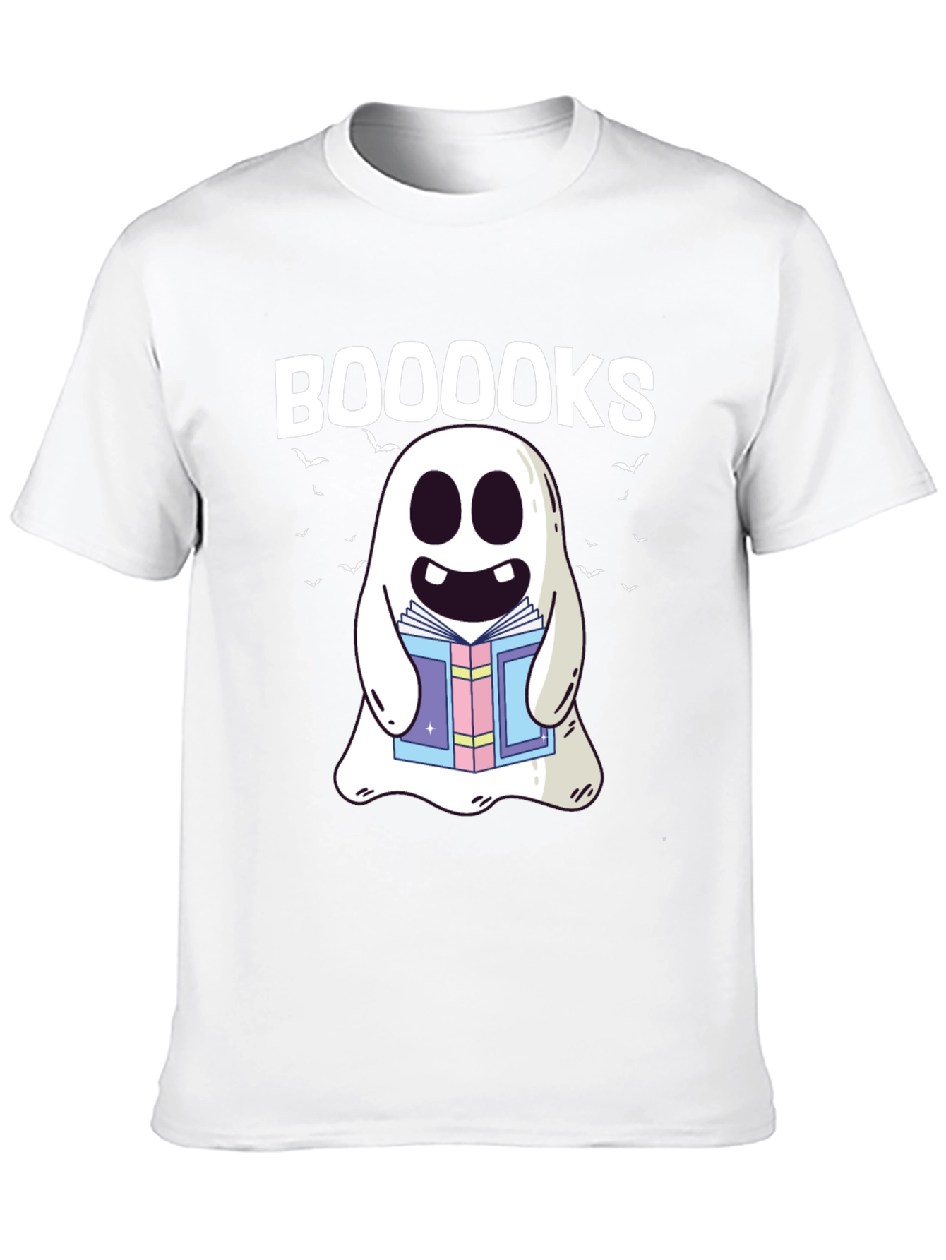 Booooks Ghost T-Shirt - Halloween Spooky Reading