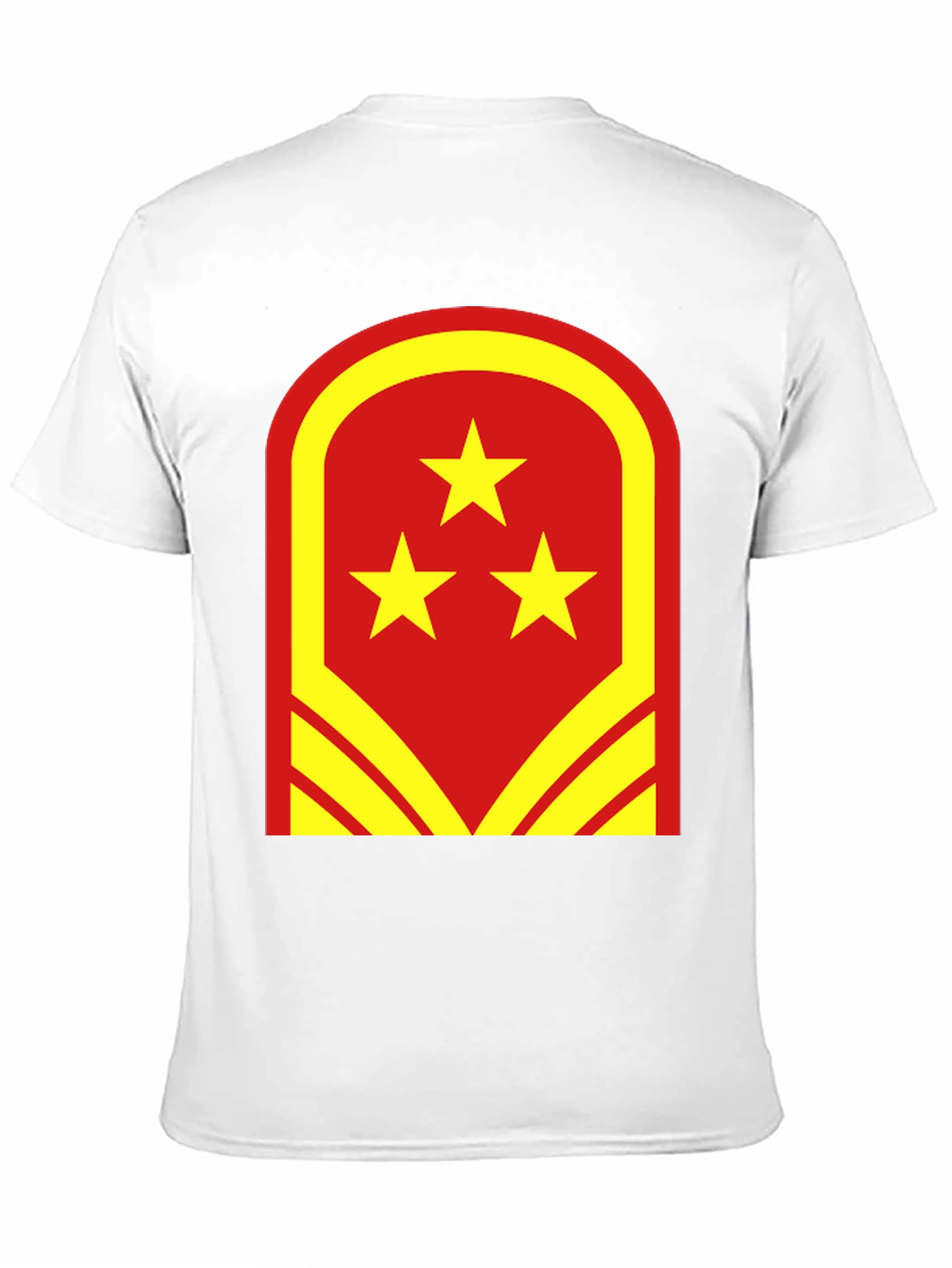 Red & Yellow Star Graphic Tee - Bold Design