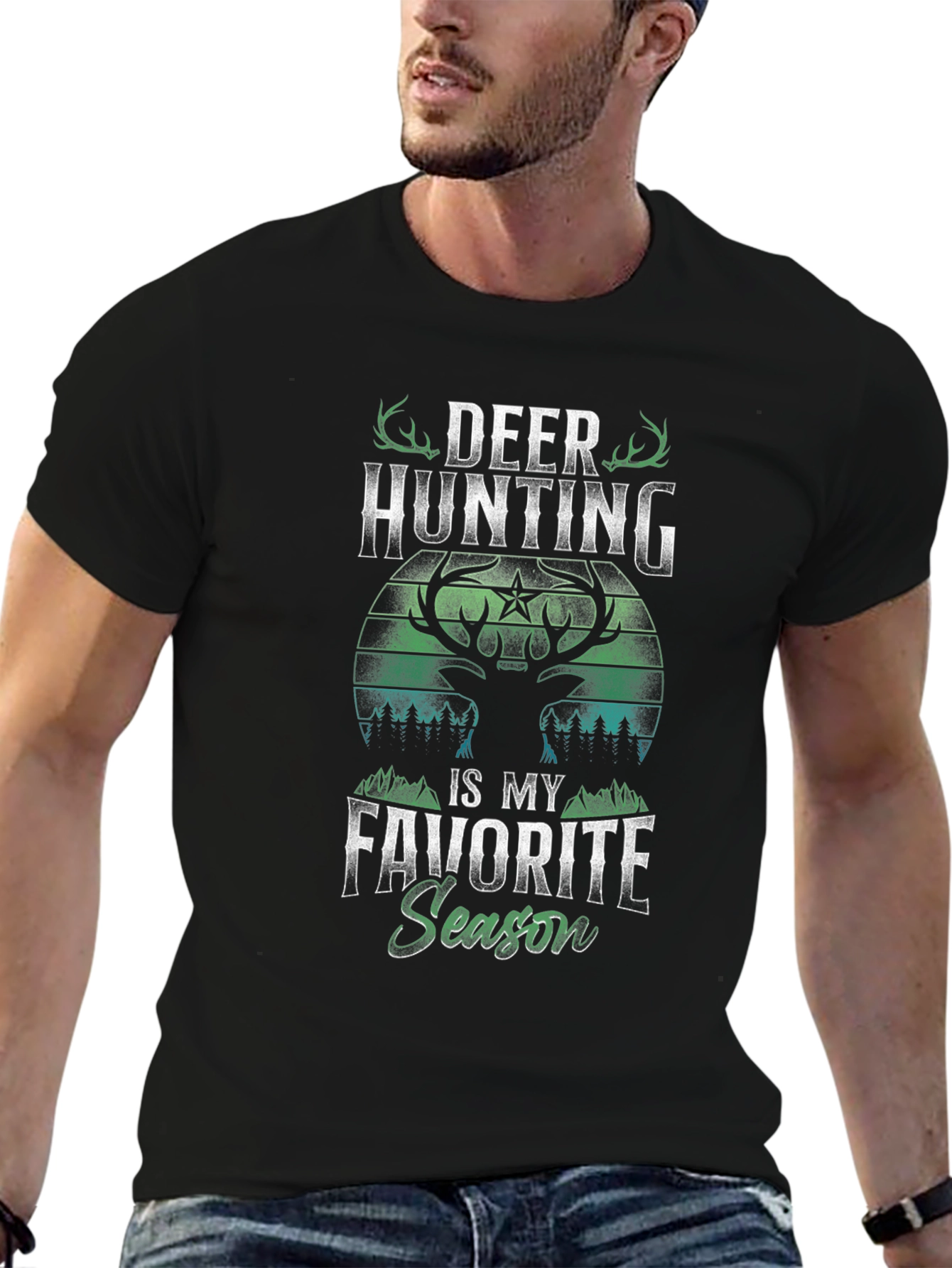 Deer Hunting Favorite Season Graphic Tee