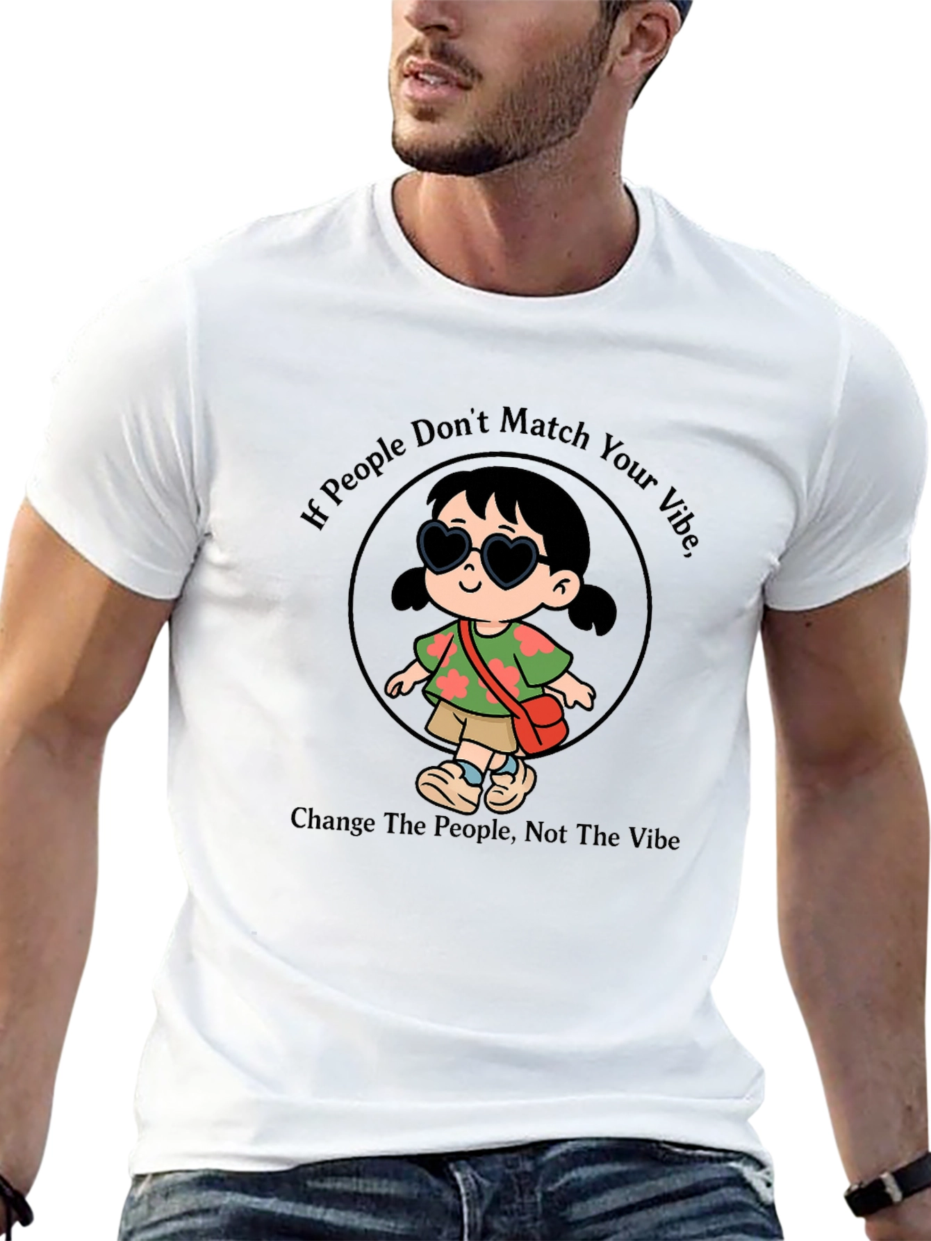 Vibe Graphic Tee - Change People Not The Vibe