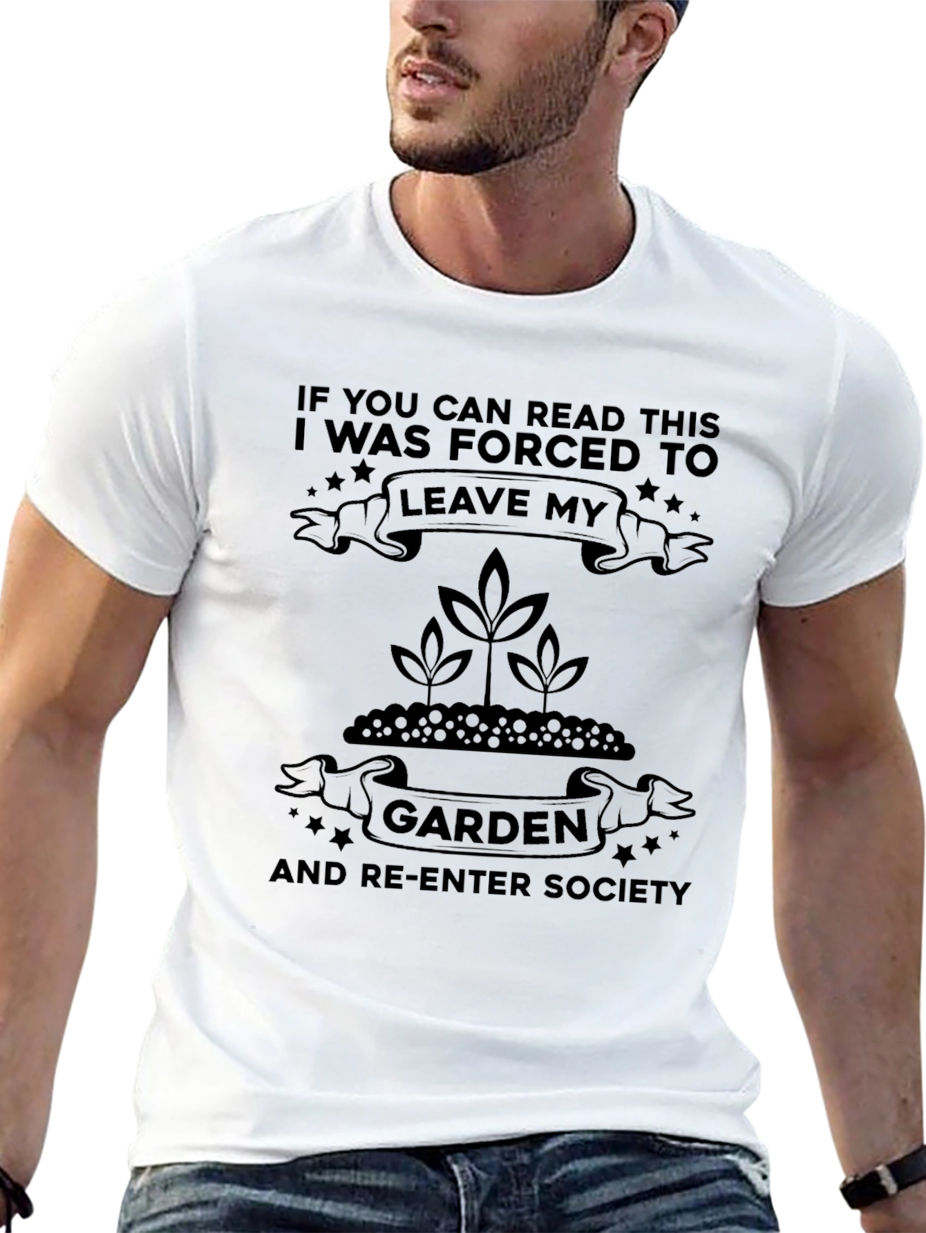 Leave My Garden Black T-Shirt