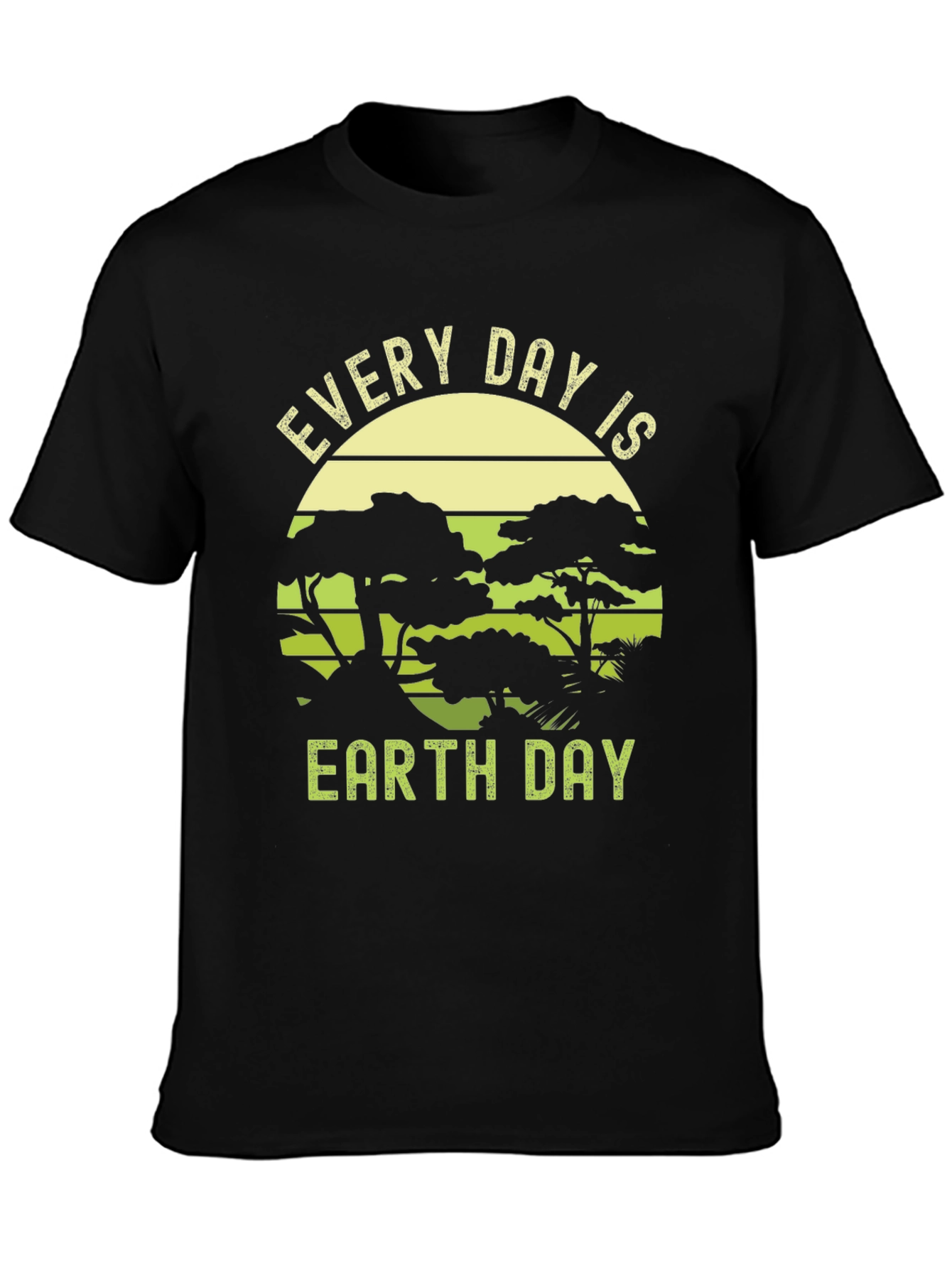 Every Day is Earth Day Black Graphic Tee