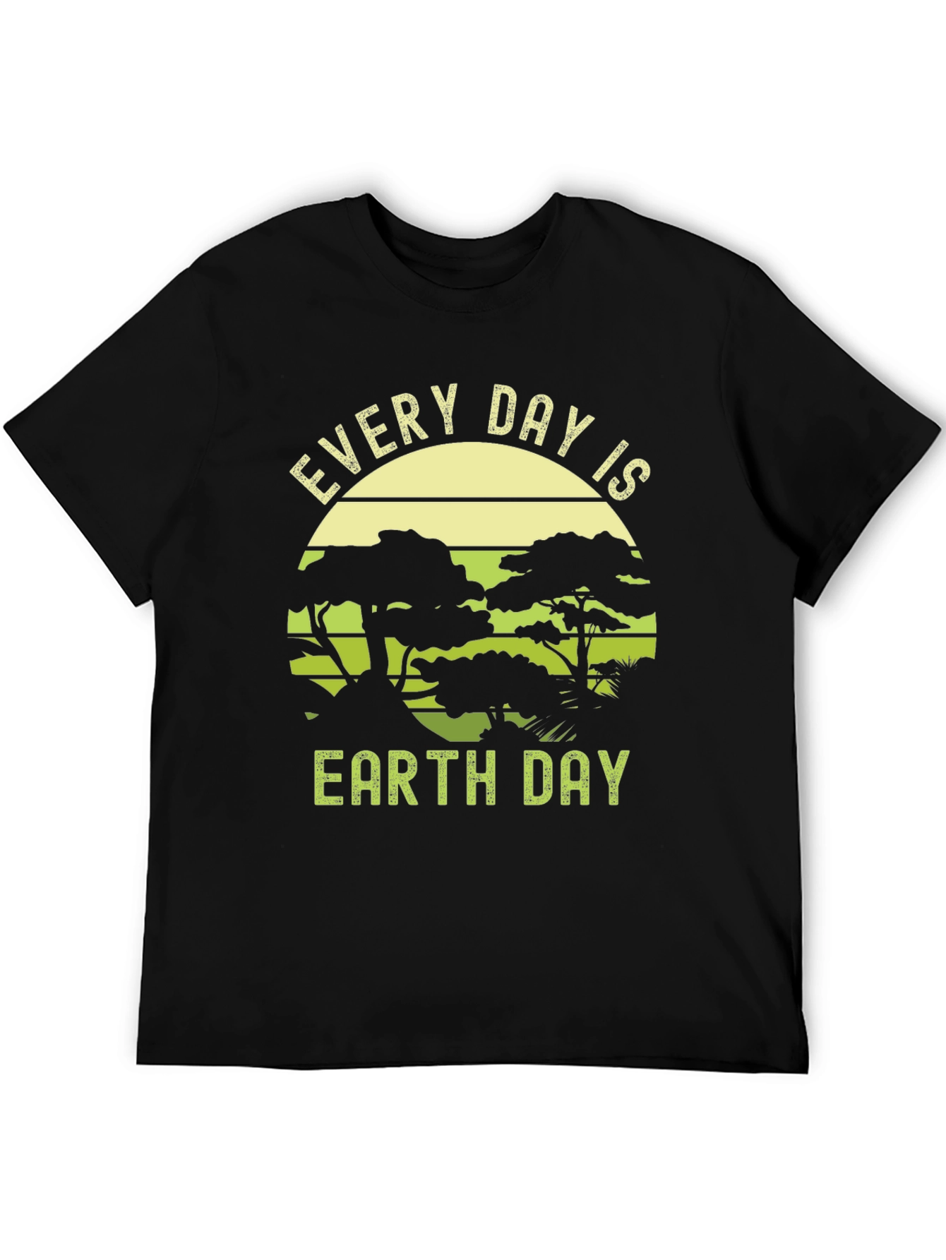 Every Day is Earth Day Black Graphic Tee