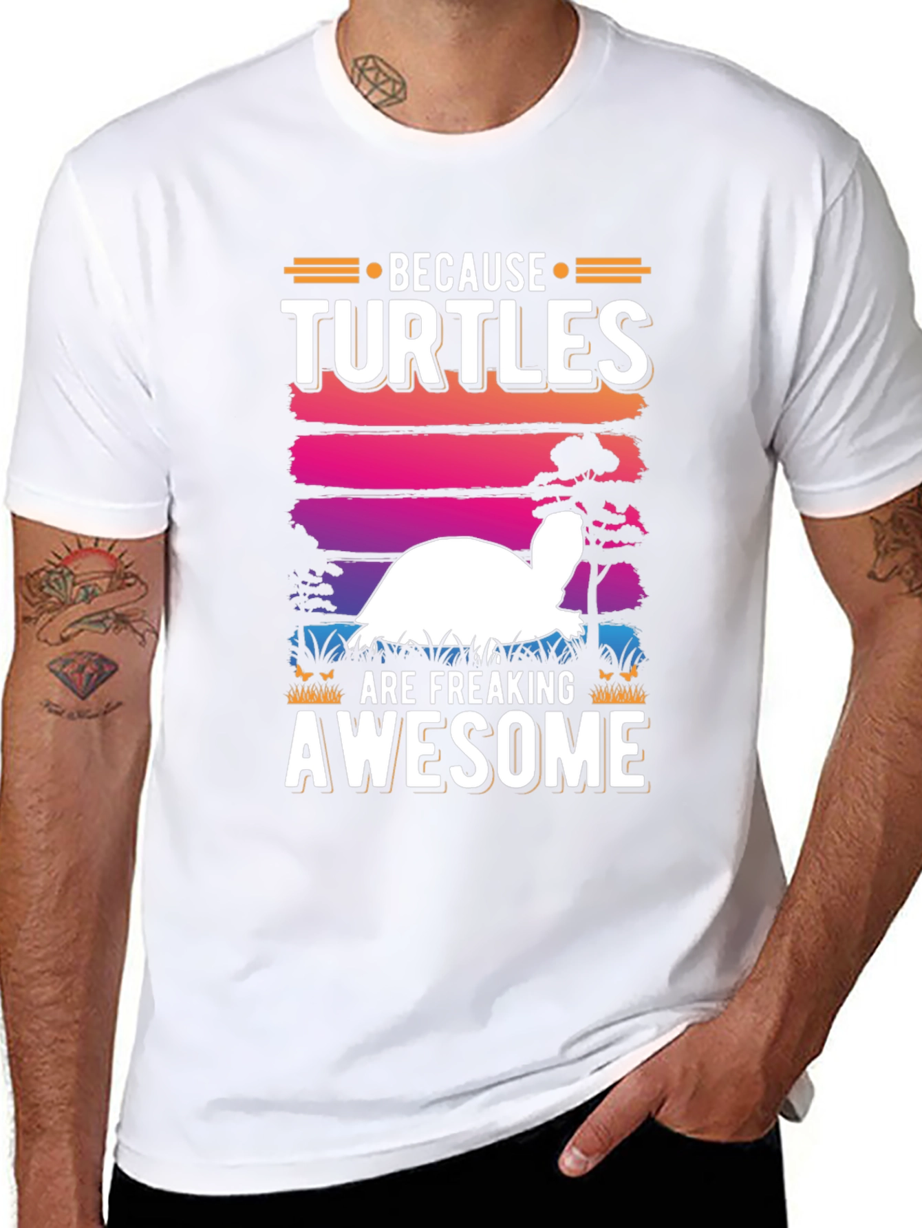 Funny Turtle Lover T-Shirt - Because Turtles Are Awesome