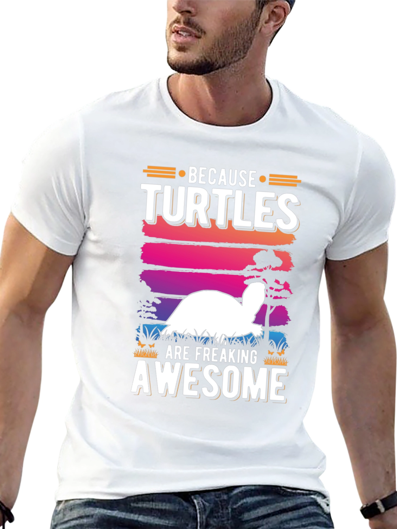 Funny Turtle Lover T-Shirt - Because Turtles Are Awesome