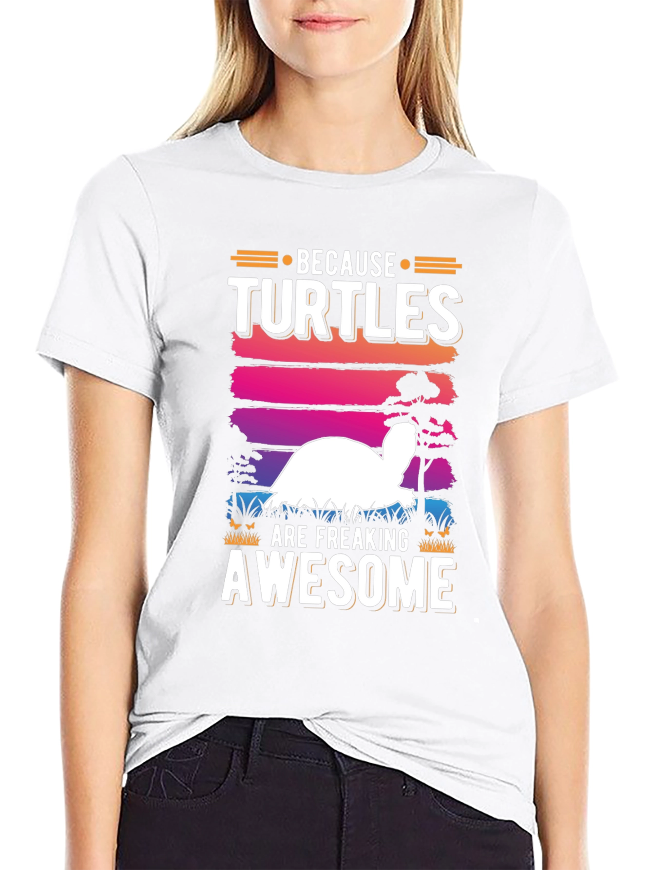 Funny Turtle Lover T-Shirt - Because Turtles Are Awesome