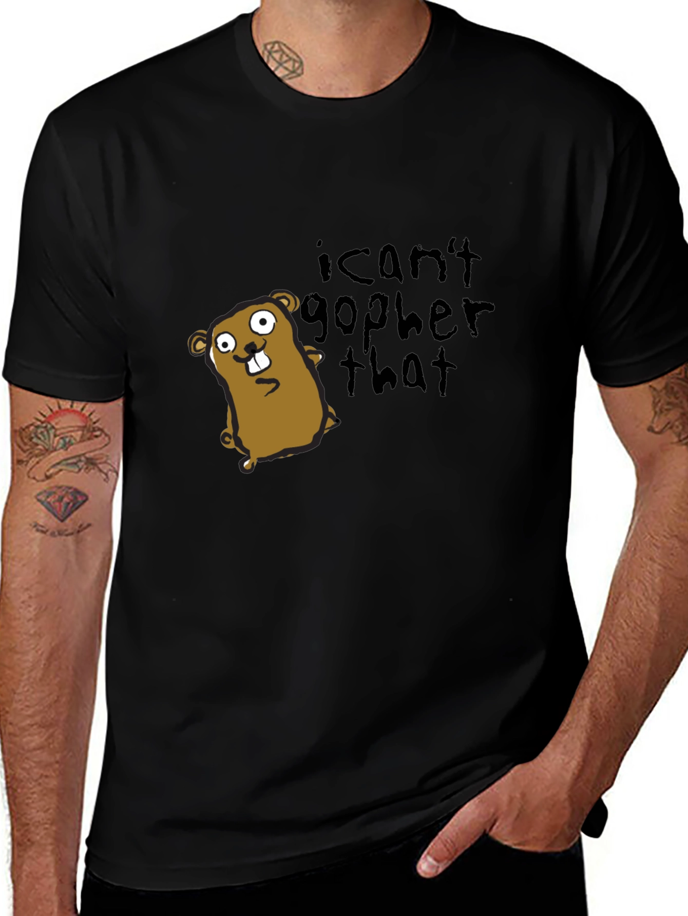 I Cant Gopher That T-Shirt - Funny Graphic Tee