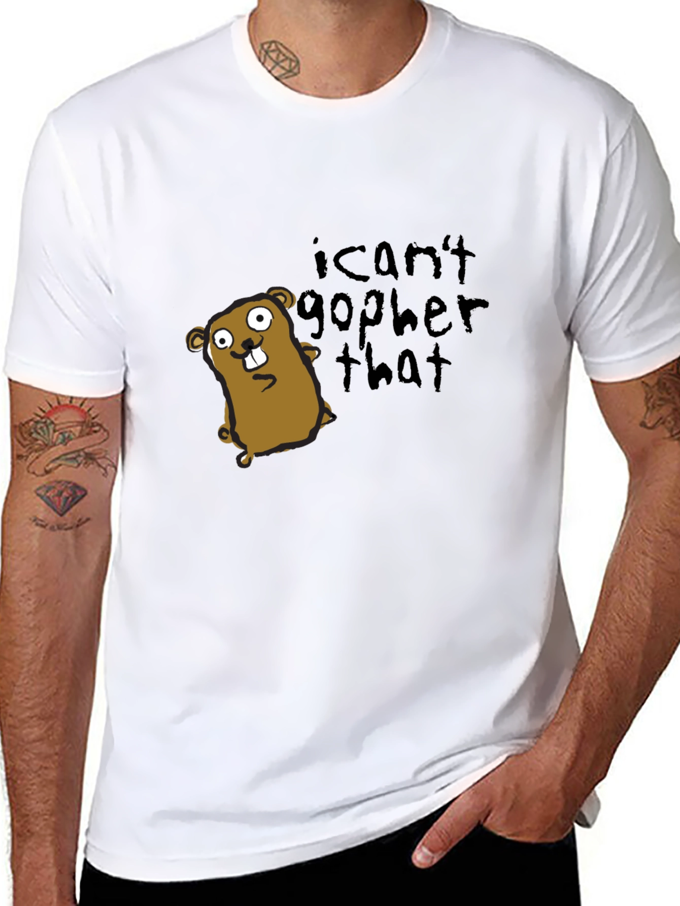 I Cant Gopher That T-Shirt - Funny Graphic Tee