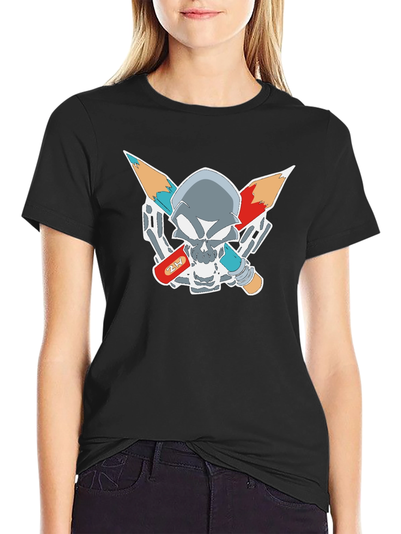 Edgy Graphic Skull T-Shirt