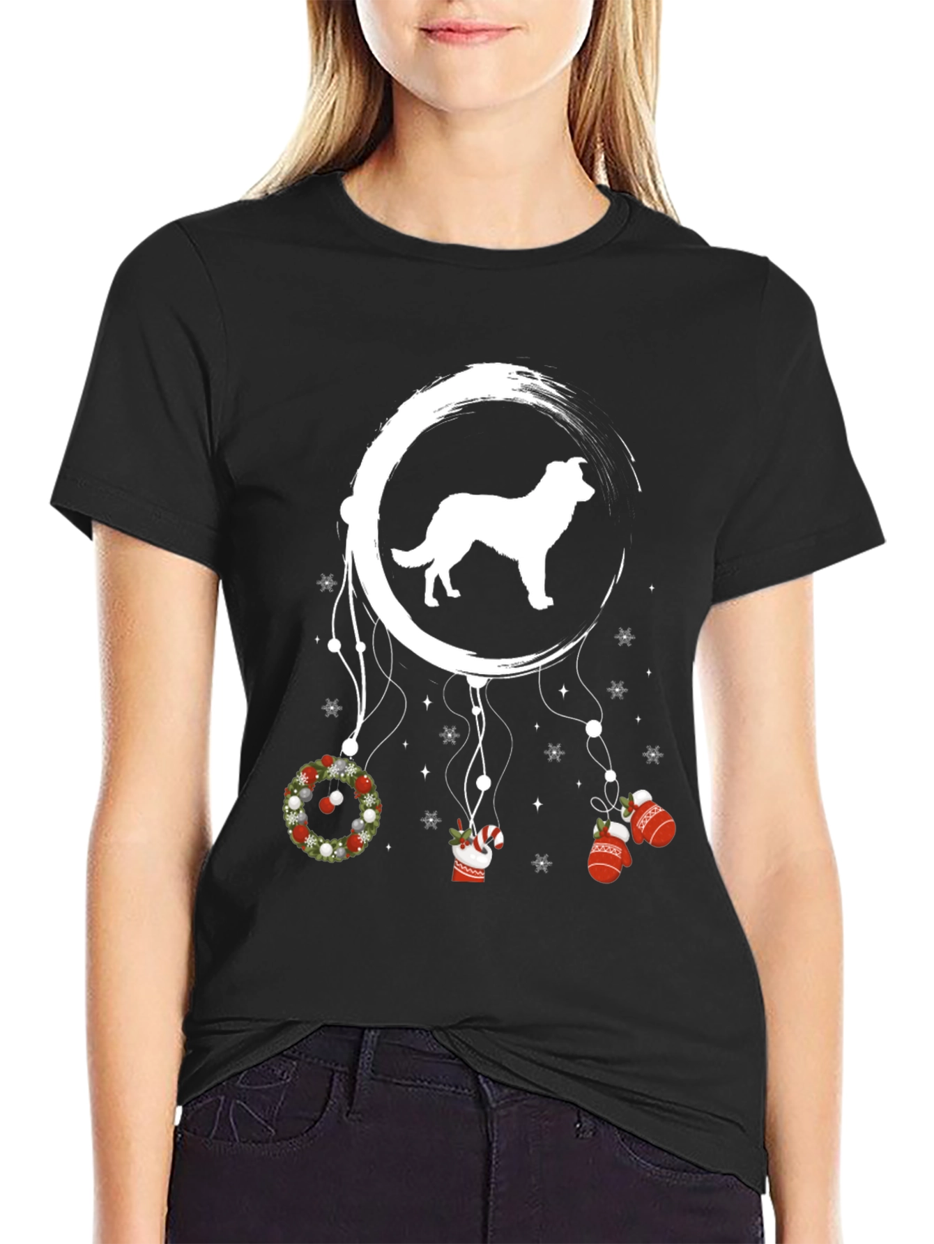 Dog Christmas Dreamcatcher T-Shirt