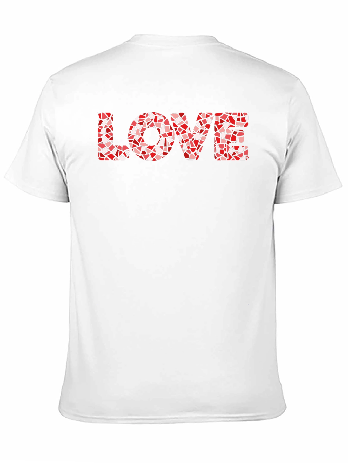 Love Mosaic Graphic Black T-Shirt