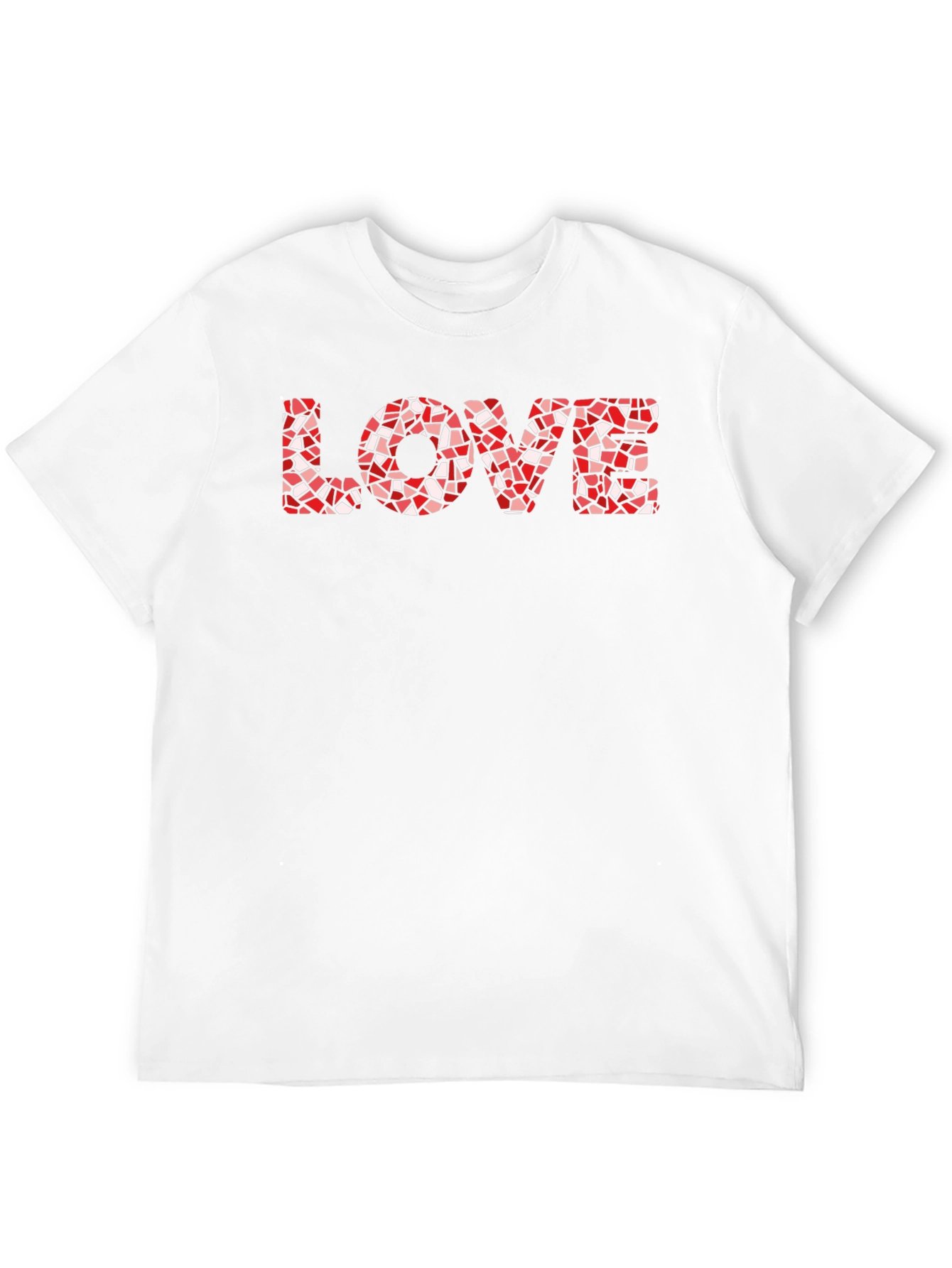 Love Mosaic Graphic Black T-Shirt