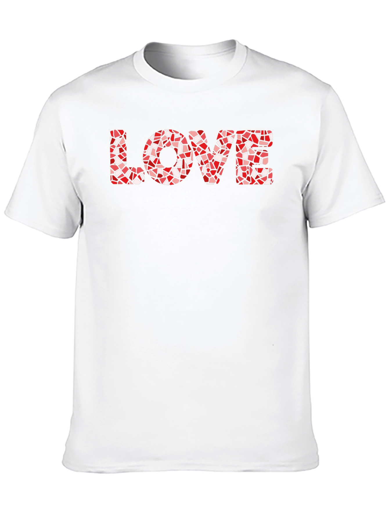 Love Mosaic Graphic Black T-Shirt