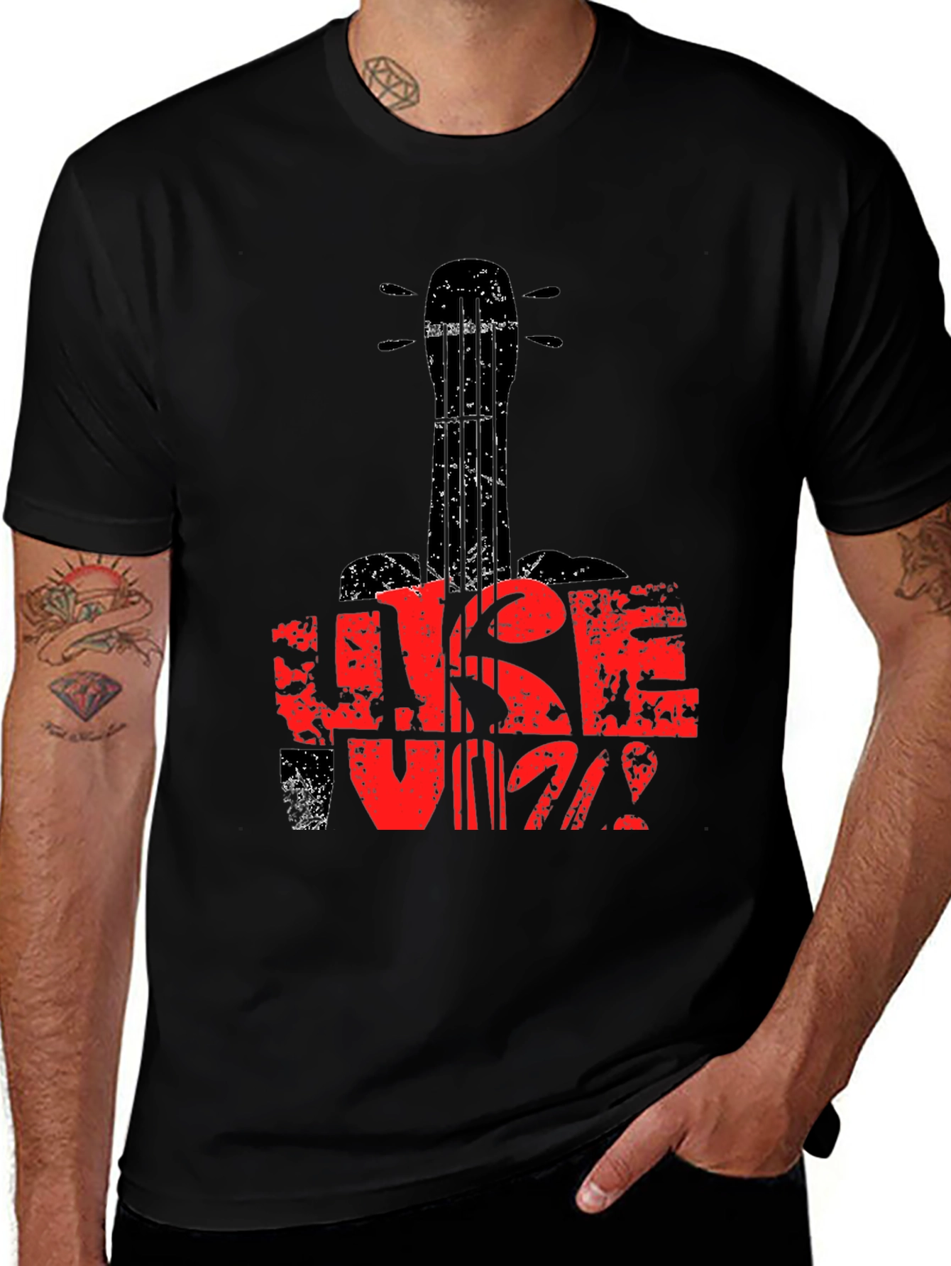 Ukulele Guitar T-Shirt - Music Lover Tee