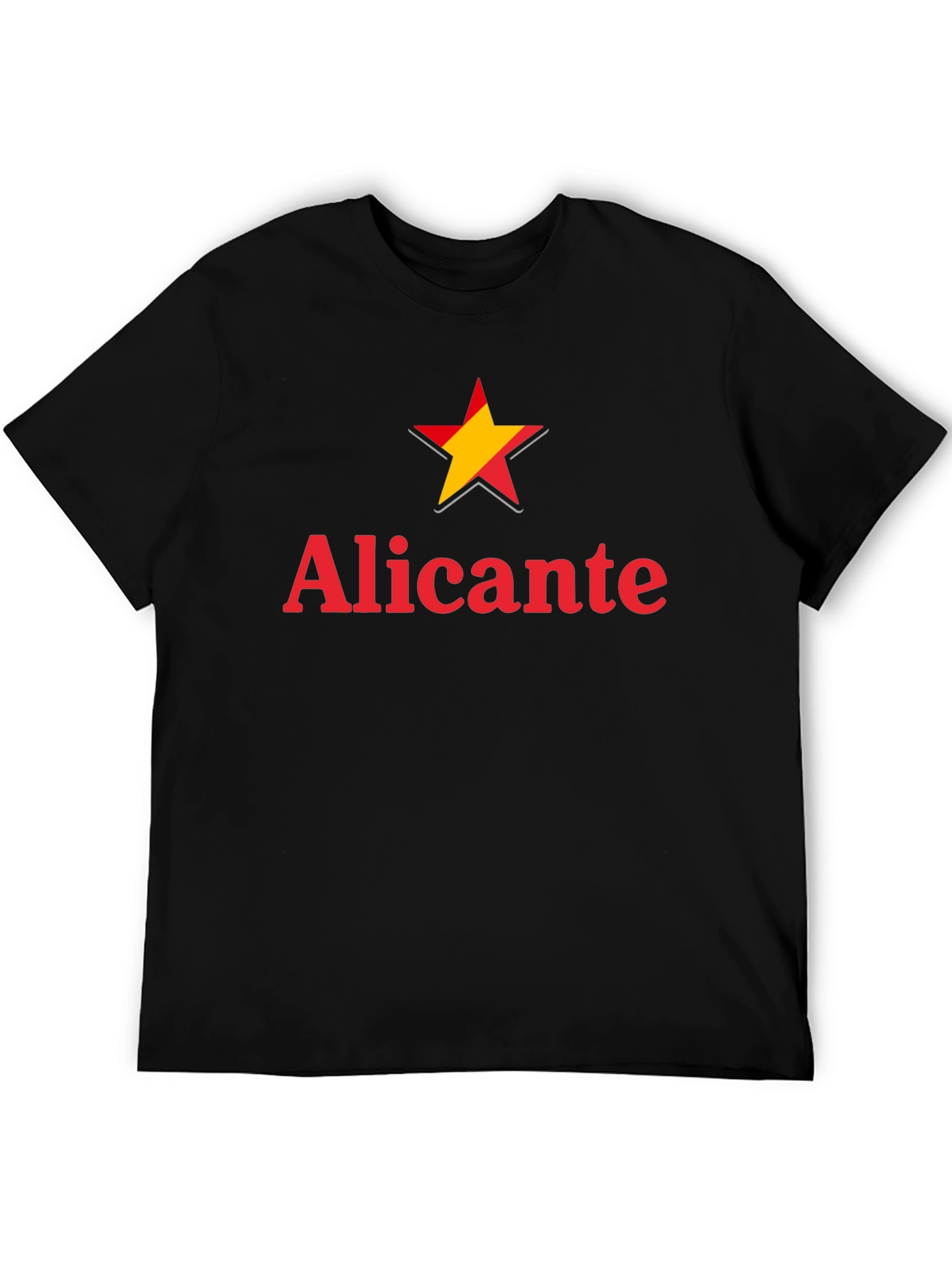 Alicante Star Graphic Black T-Shirt