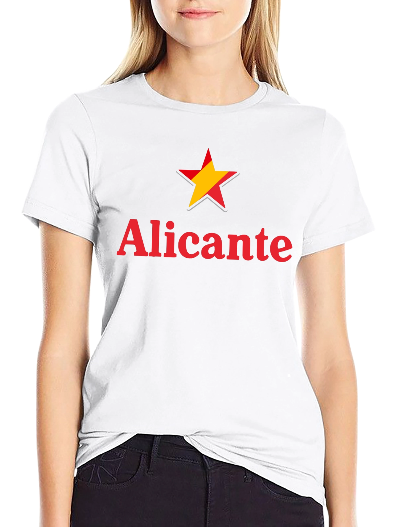 Alicante Star Graphic Black T-Shirt