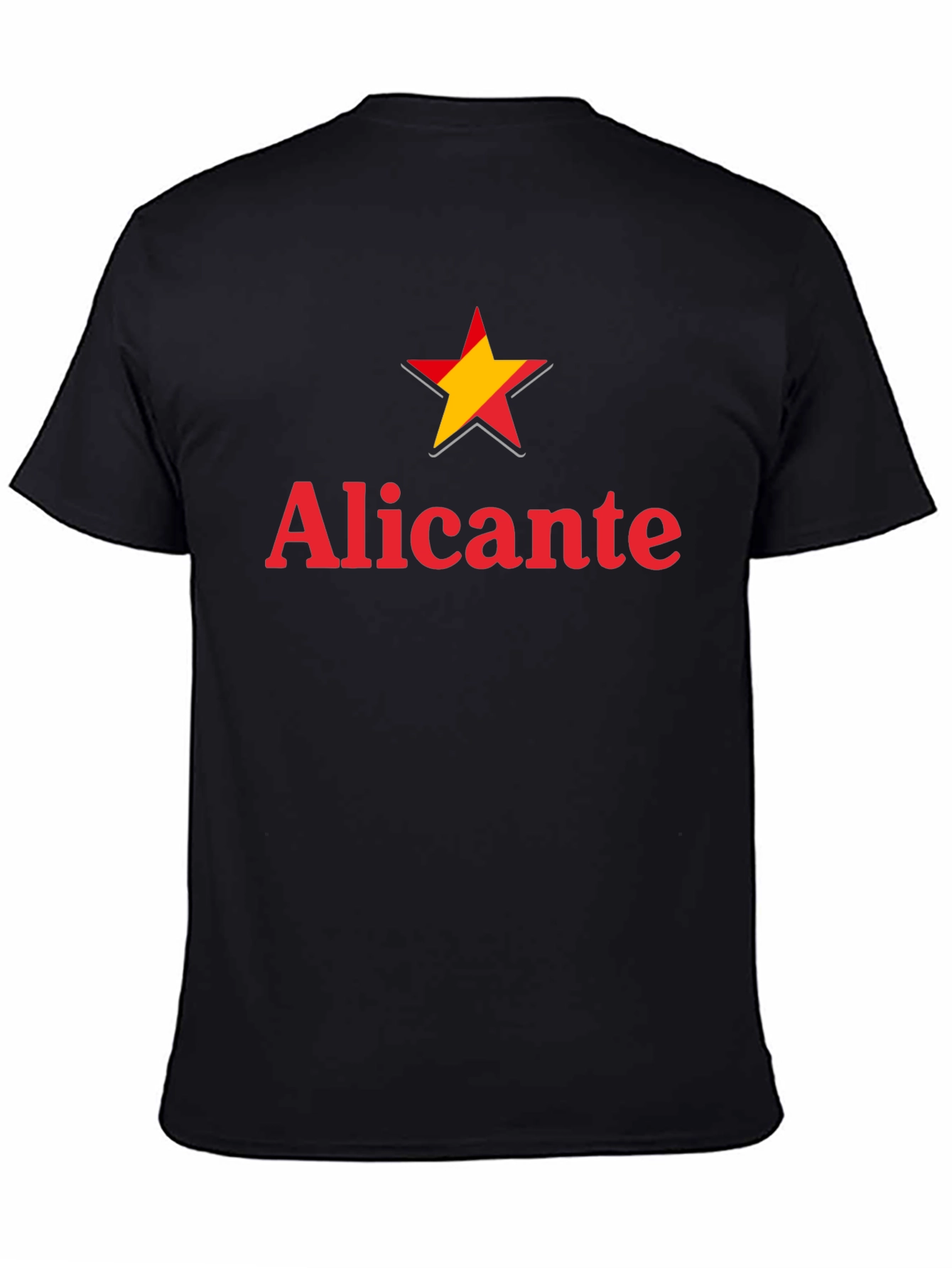 Alicante Star Graphic Black T-Shirt