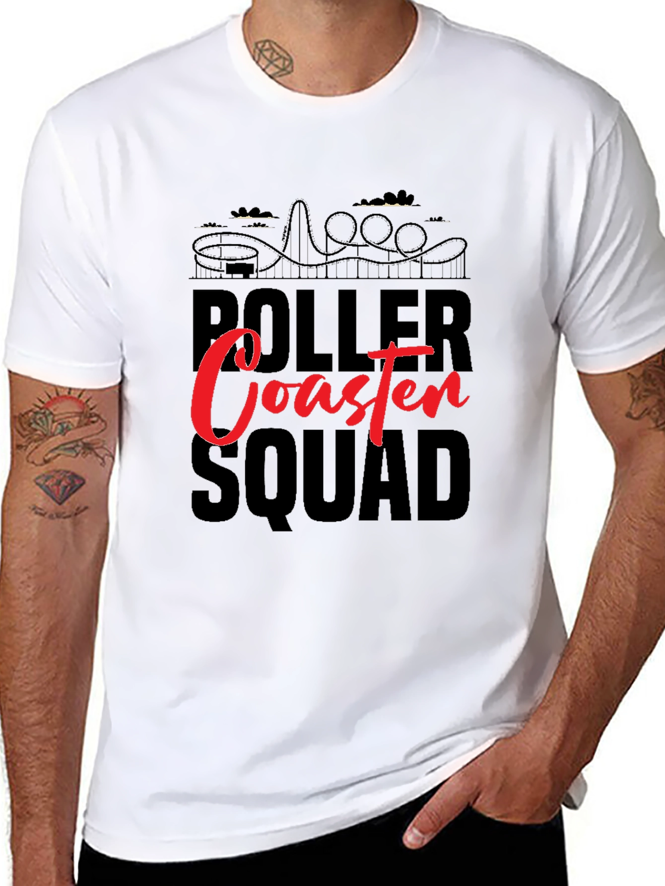 Roller Coaster Squad Graphic Tee
