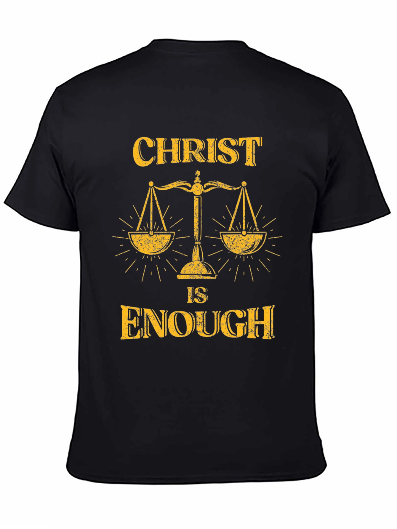 Christ Is Enough Graphic Tee - Mens Black T-Shirt