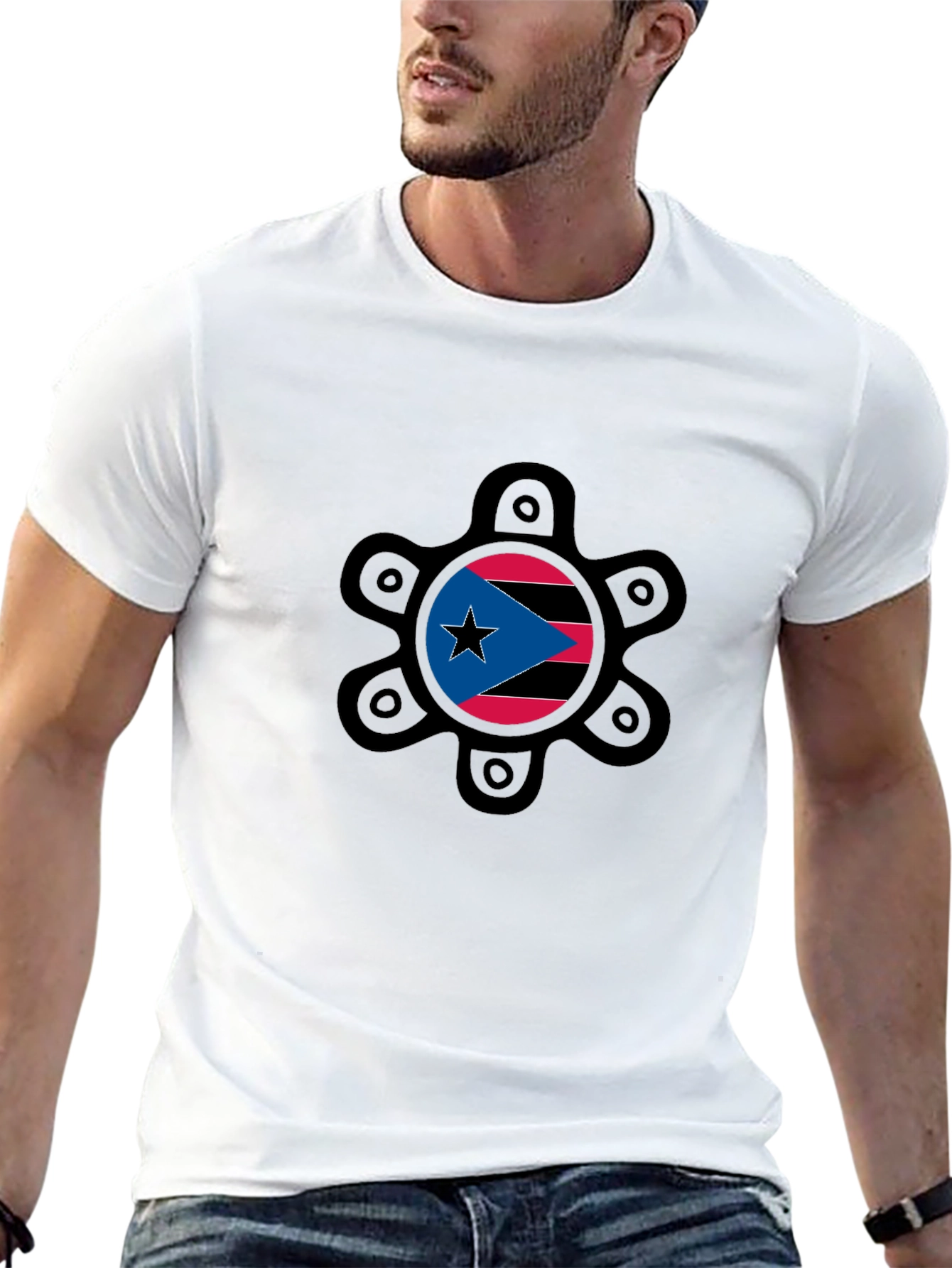 Puerto Rico Flag Graphic Tee - Boricua Pride