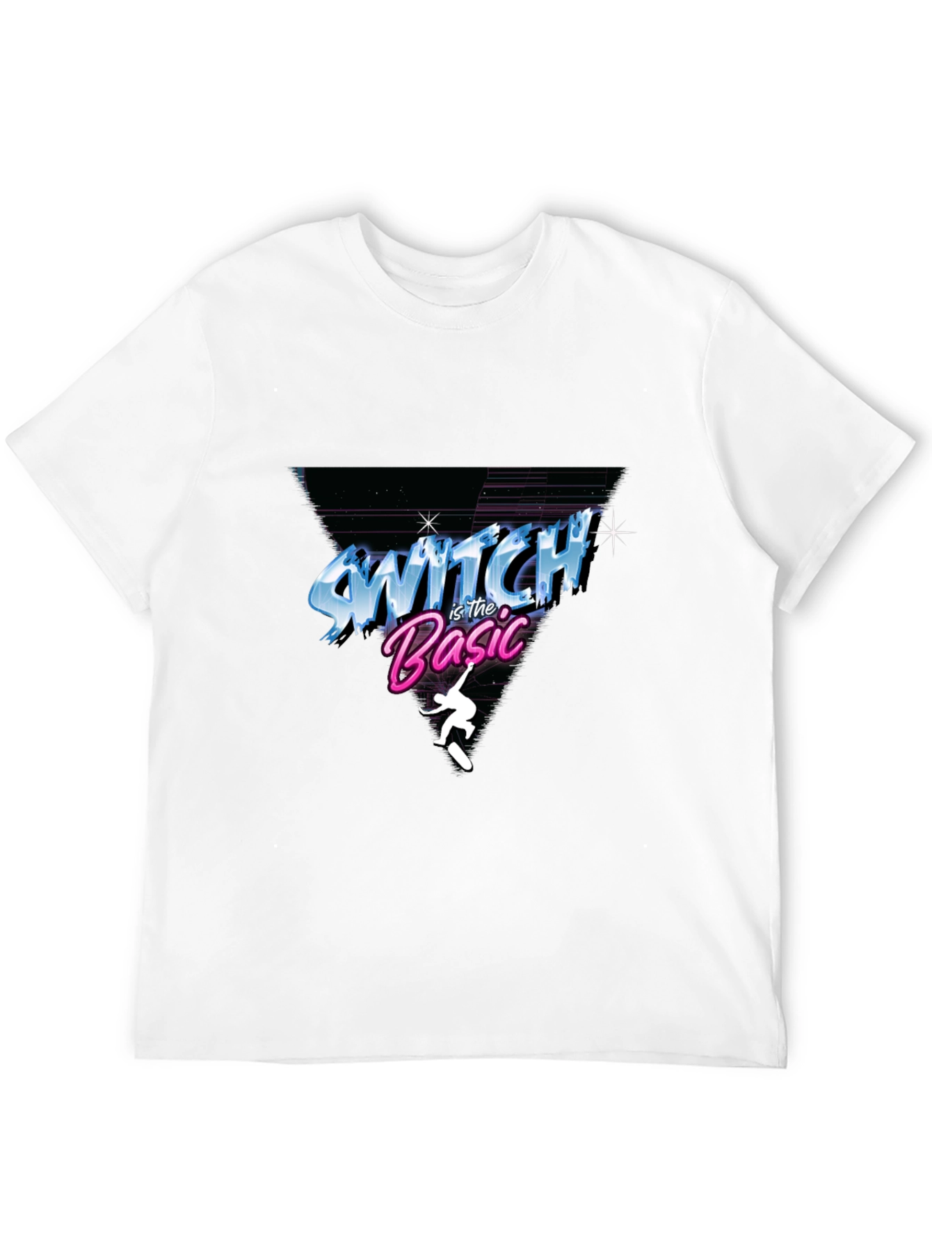 Switch is the Basic T-Shirt - Retro Skateboard Design