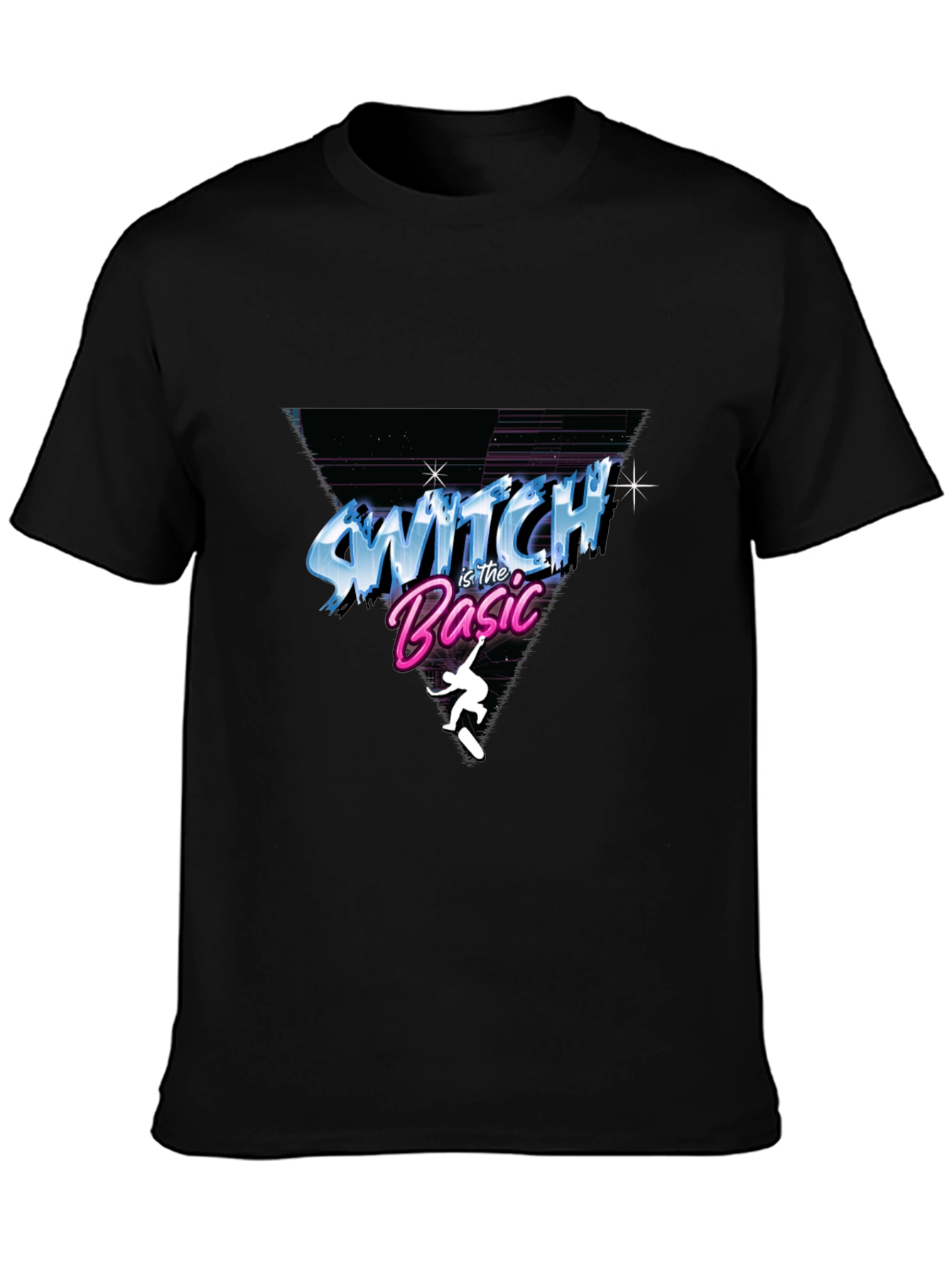 Switch is the Basic T-Shirt - Retro Skateboard Design