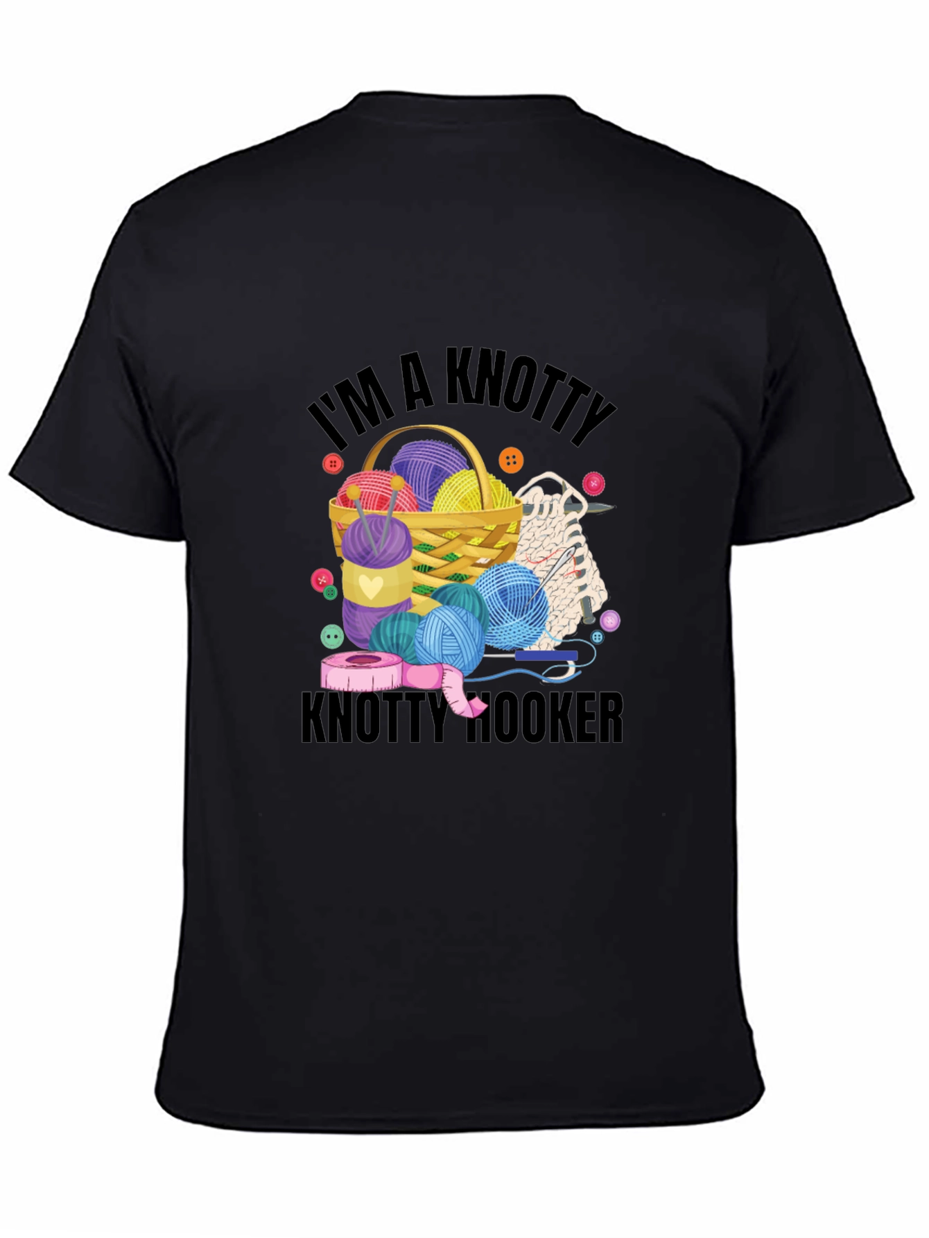 Knitty Hooker T-Shirt: Yarn Lover Gift