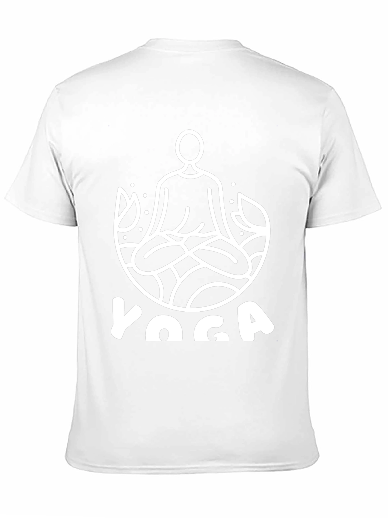 Yoga T-Shirt - Meditating Man Lotus Design