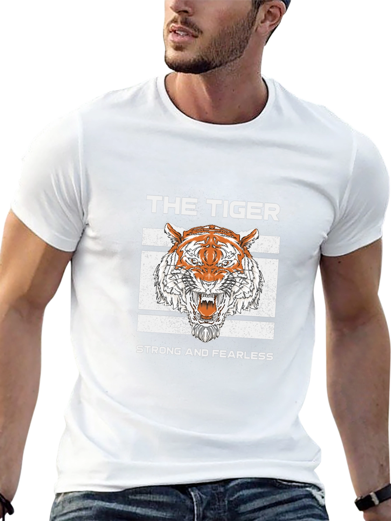 The Tiger T-Shirt - Strong and Fearless Graphic Tee