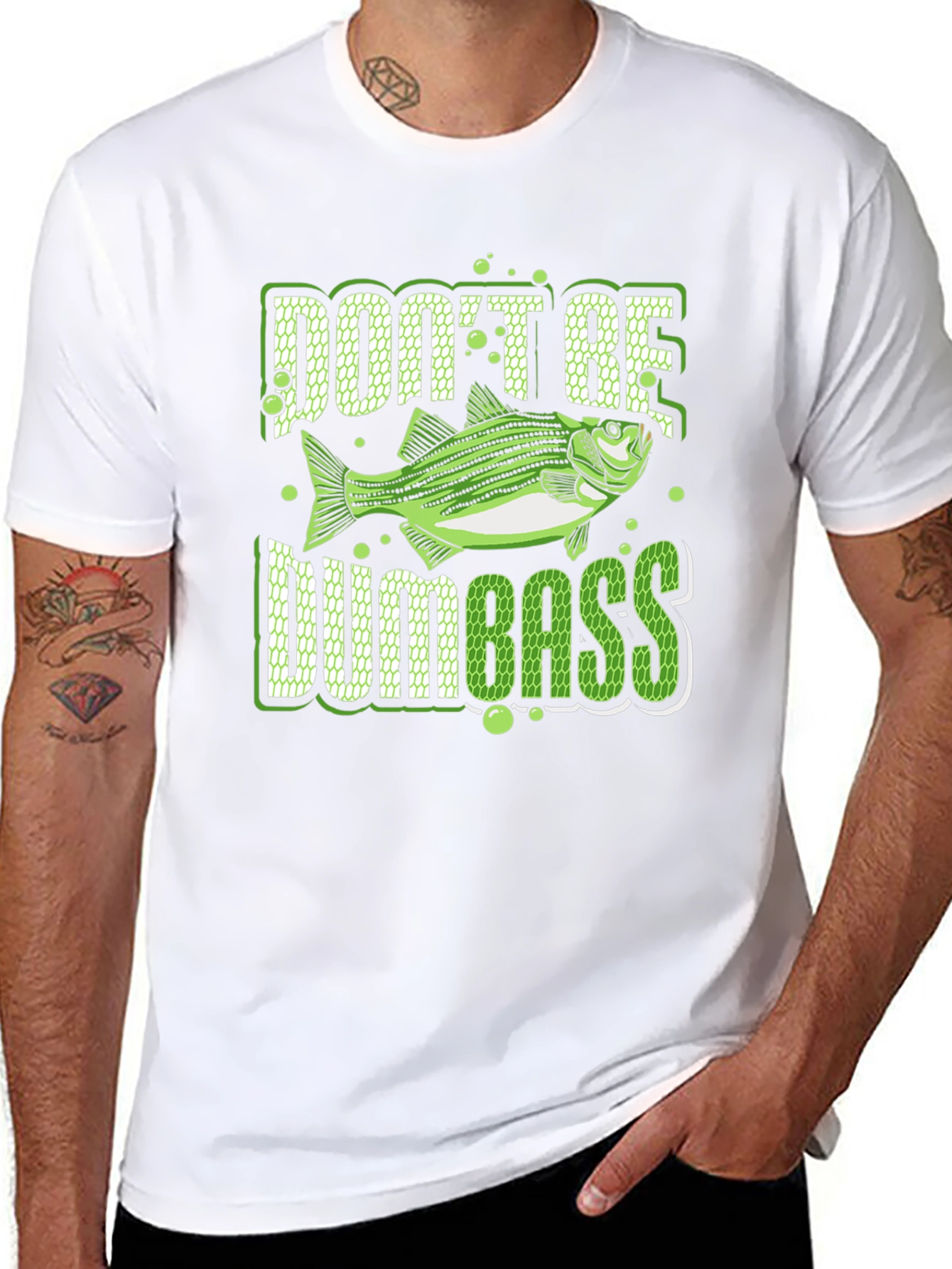 Dont Be Dumbass Fishing Graphic T-Shirt
