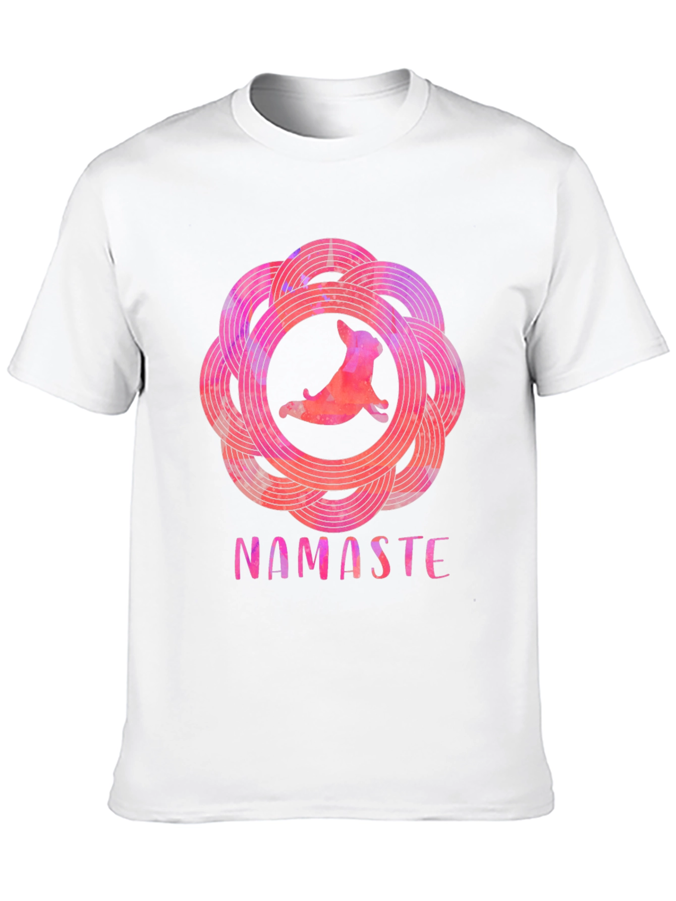Namaste Yoga Dog Graphic Tee - Relaxed Fit