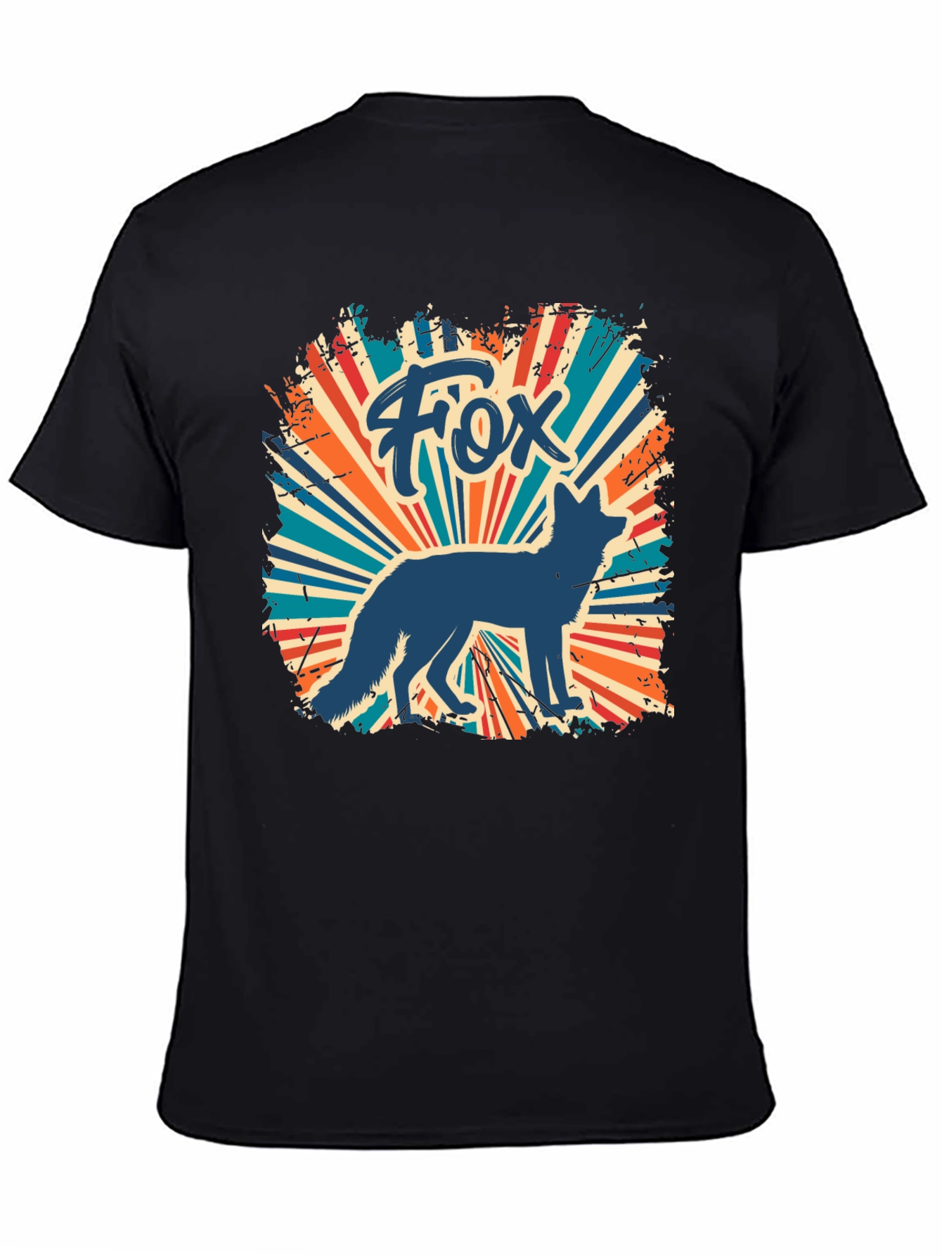 Retro Fox Graphic Tee - Cool Animal T-Shirt