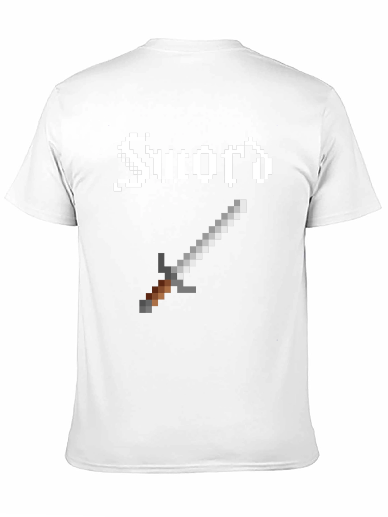 Pixel Sword Graphic Tee - Retro Gaming Shirt